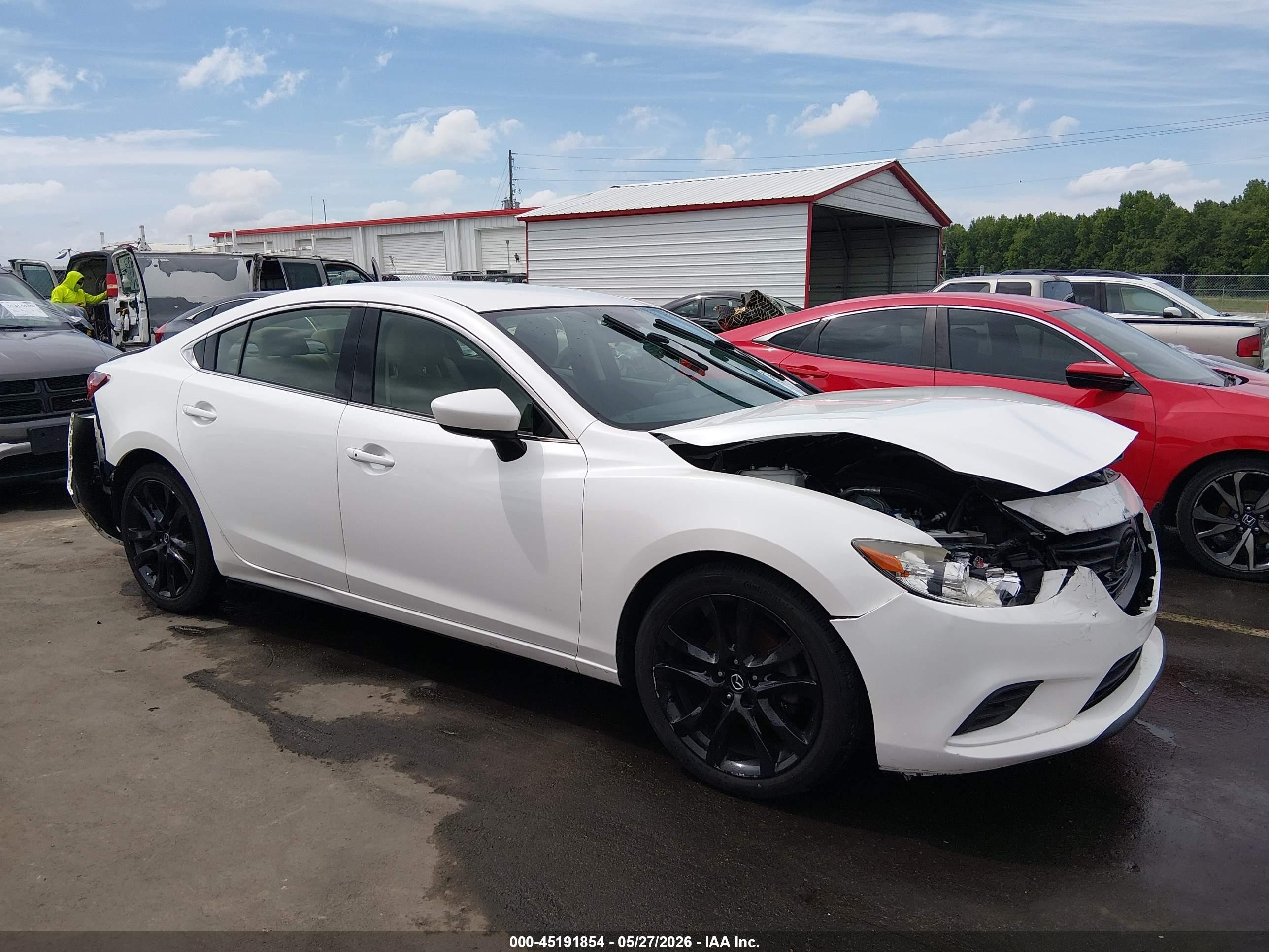 2016 Mazda 6 i Touring, VIN JM1GJ1V59G1480775 — Front end
