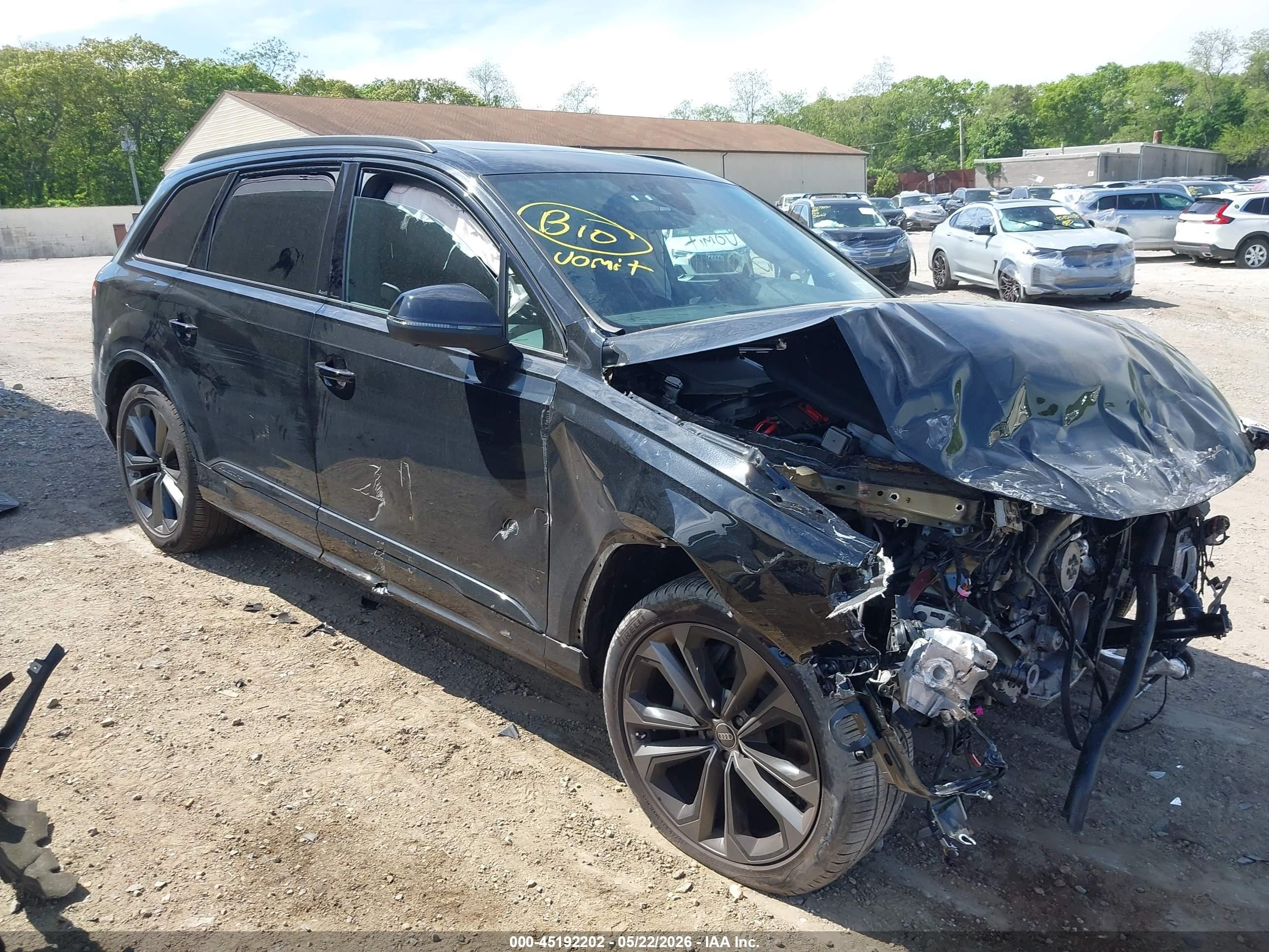 2025 Audi Q7 Premium Plus, VIN WA1LVBF70SD023881 — Biohazard / chemical