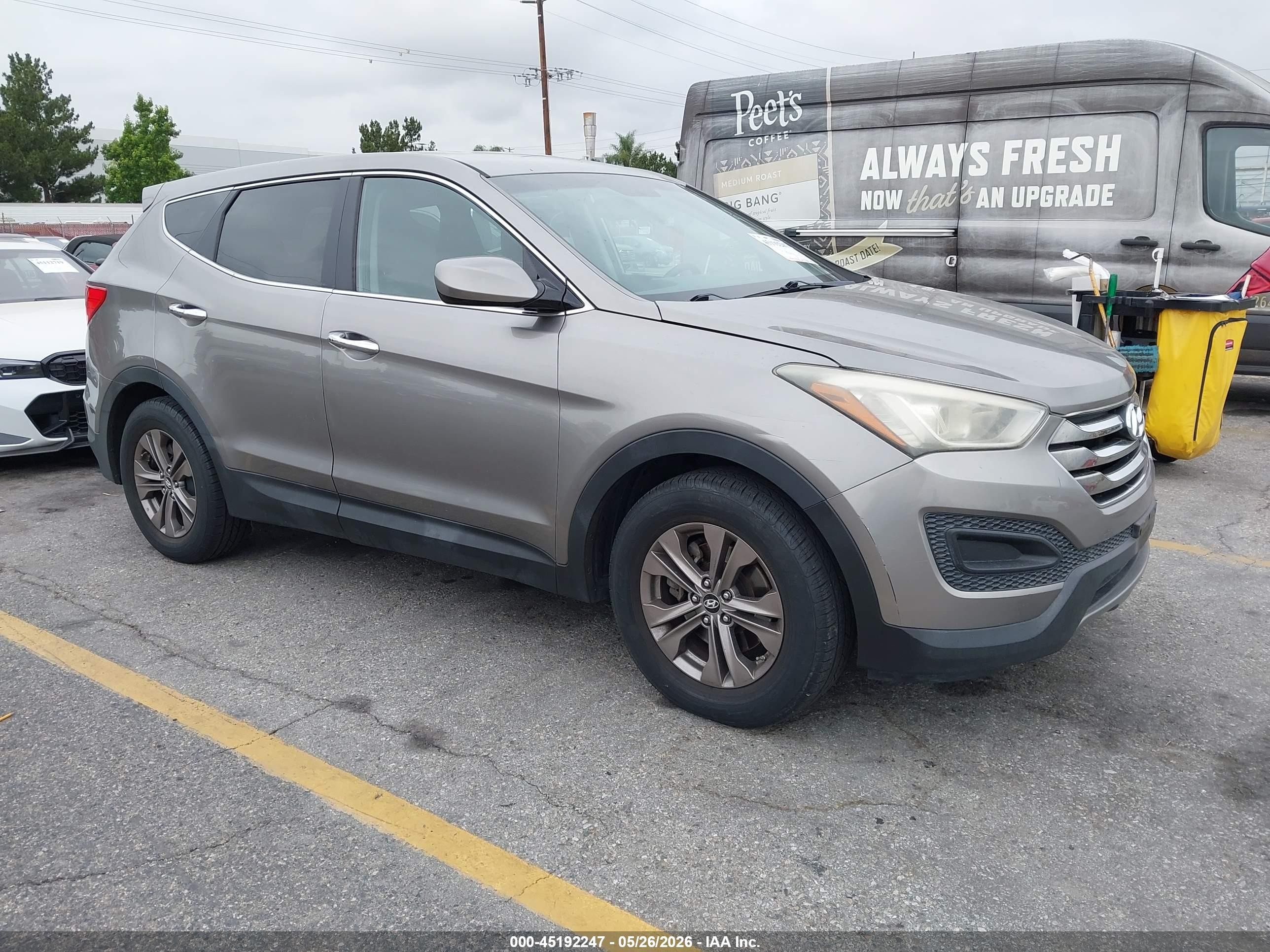2013 Hyundai Santa Fe Sport, VIN 5XYZT3LB3DG066619 — Rear end