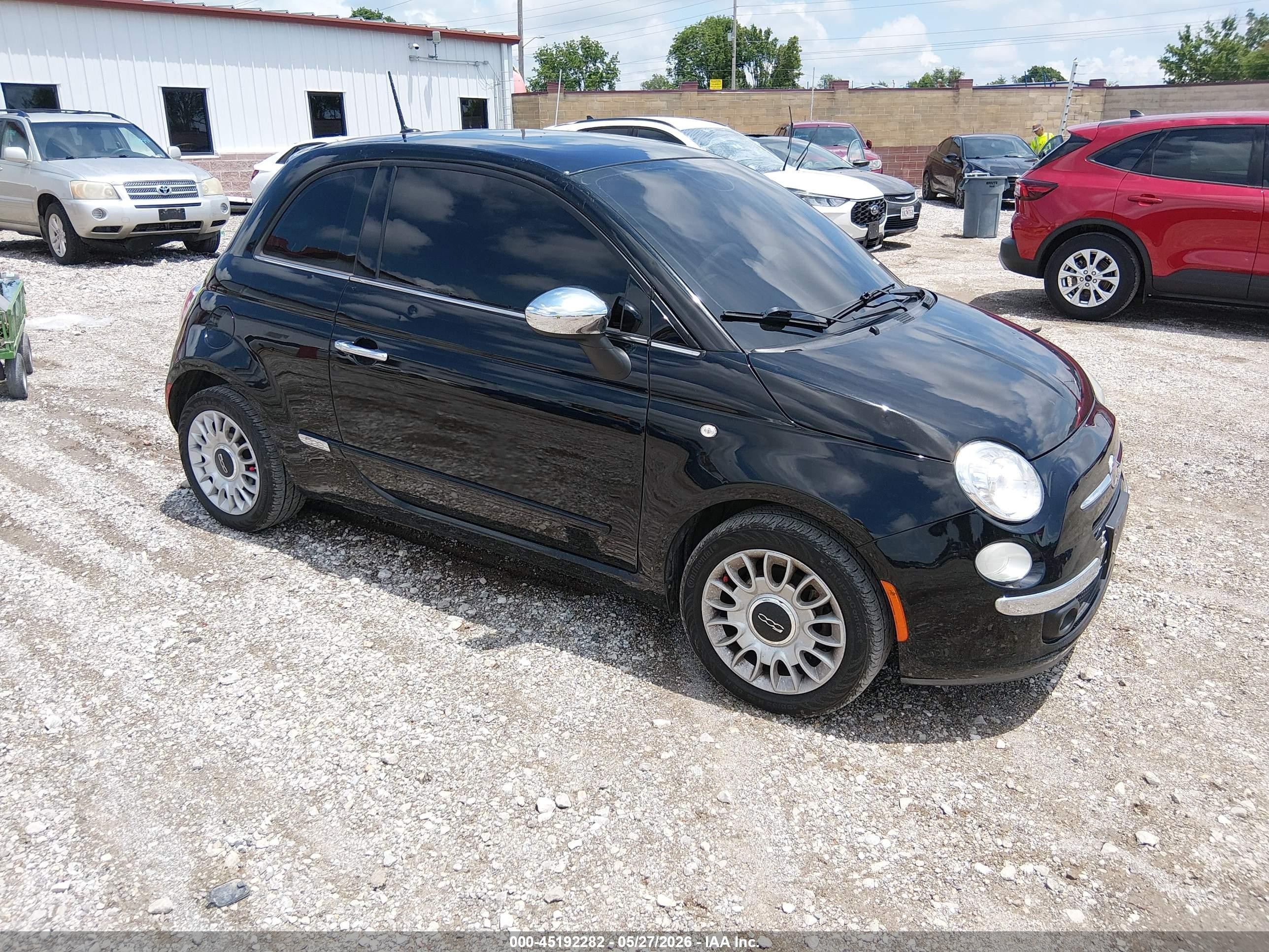 2015 FIAT 500 1957 Edition, VIN 3C3CFFCR2FT753764 — Hail