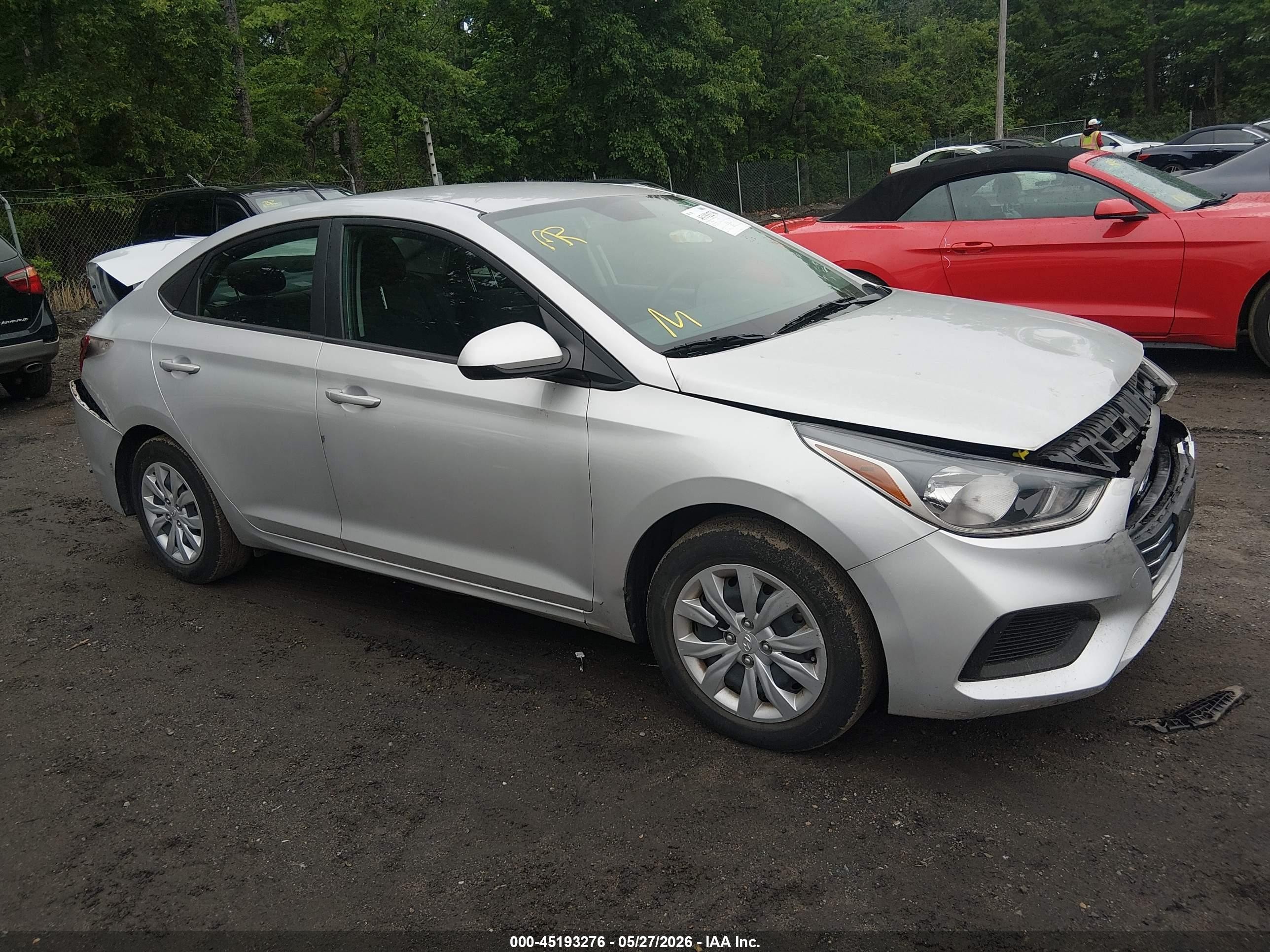 2022 Hyundai Accent SEL, VIN 3KPC24A64NE184732 — Front end