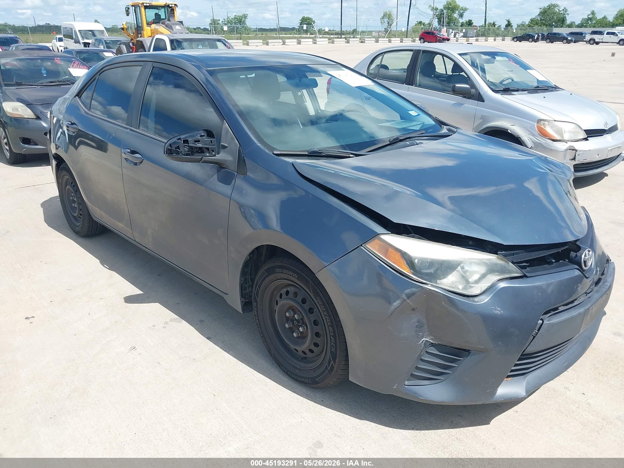 2014 Toyota Corolla LE Plus, VIN 5YFBURHE2EP118839 — Repossession