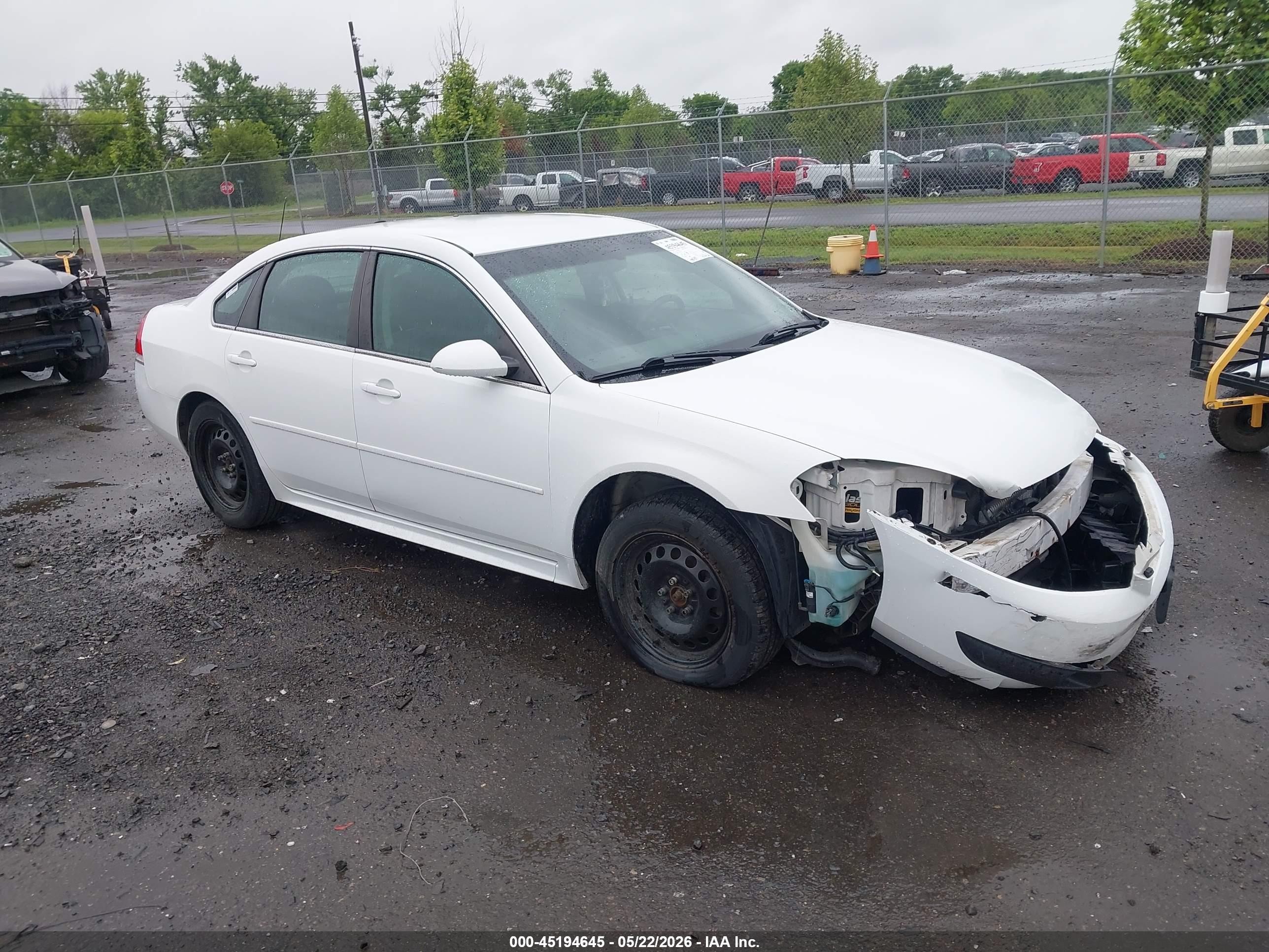 2015 Chevrolet Impala Police Police, VIN 2G1WD5E30F1157368 — Front end