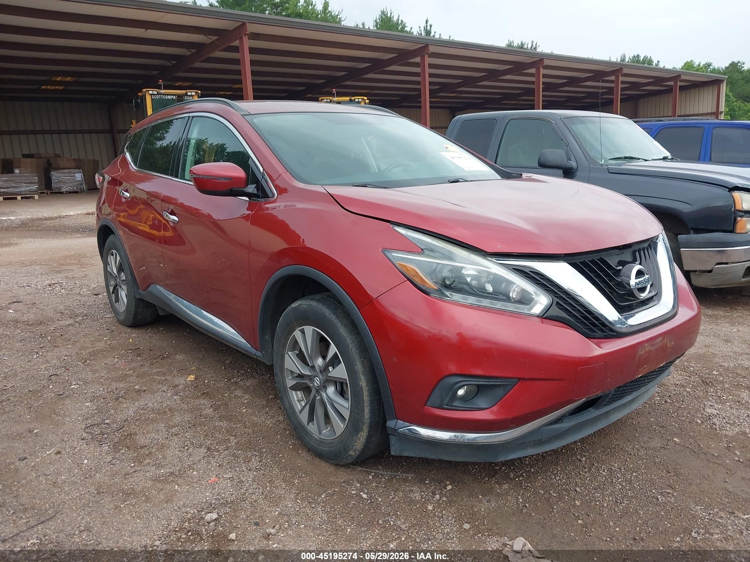 2018 Nissan Murano SL, VIN 5N1AZ2MG3JN137043 — Normal wear