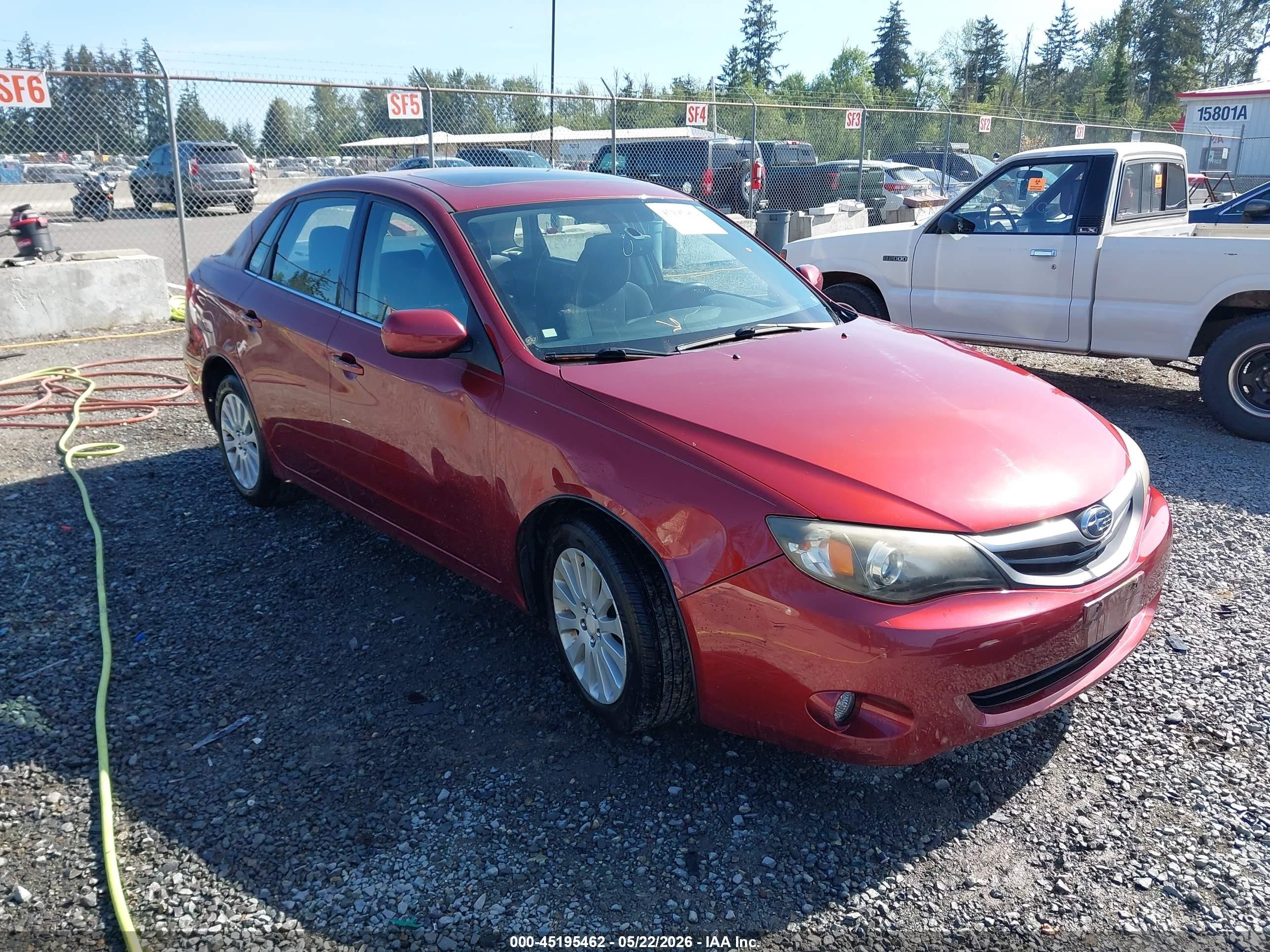 2011 Subaru Impreza Premium, VIN JF1GE6B63BH519865 — Перед