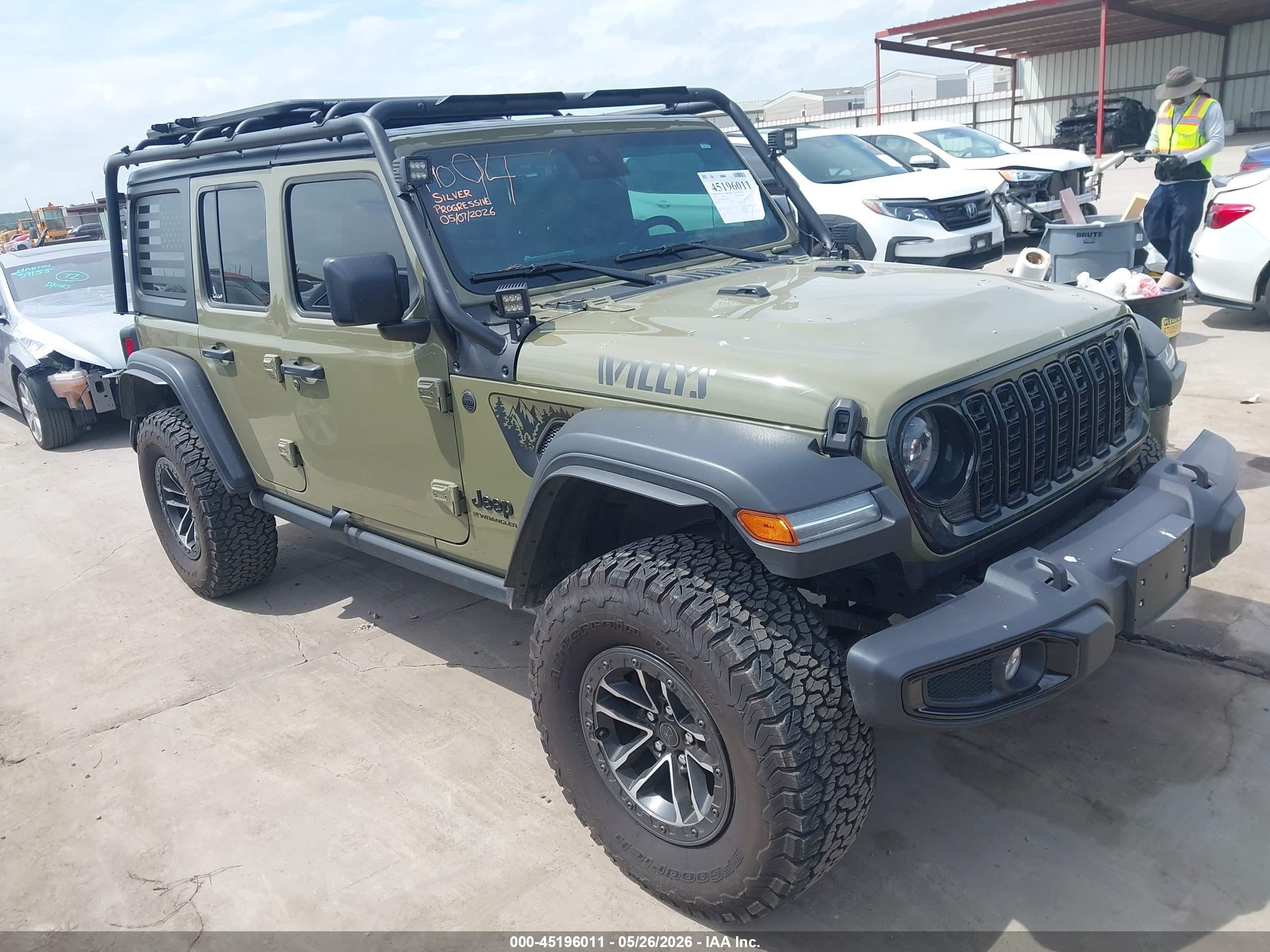 2025 Jeep Wrangler Willys, VIN 1C4RJXDN4SW509513 — Rear end