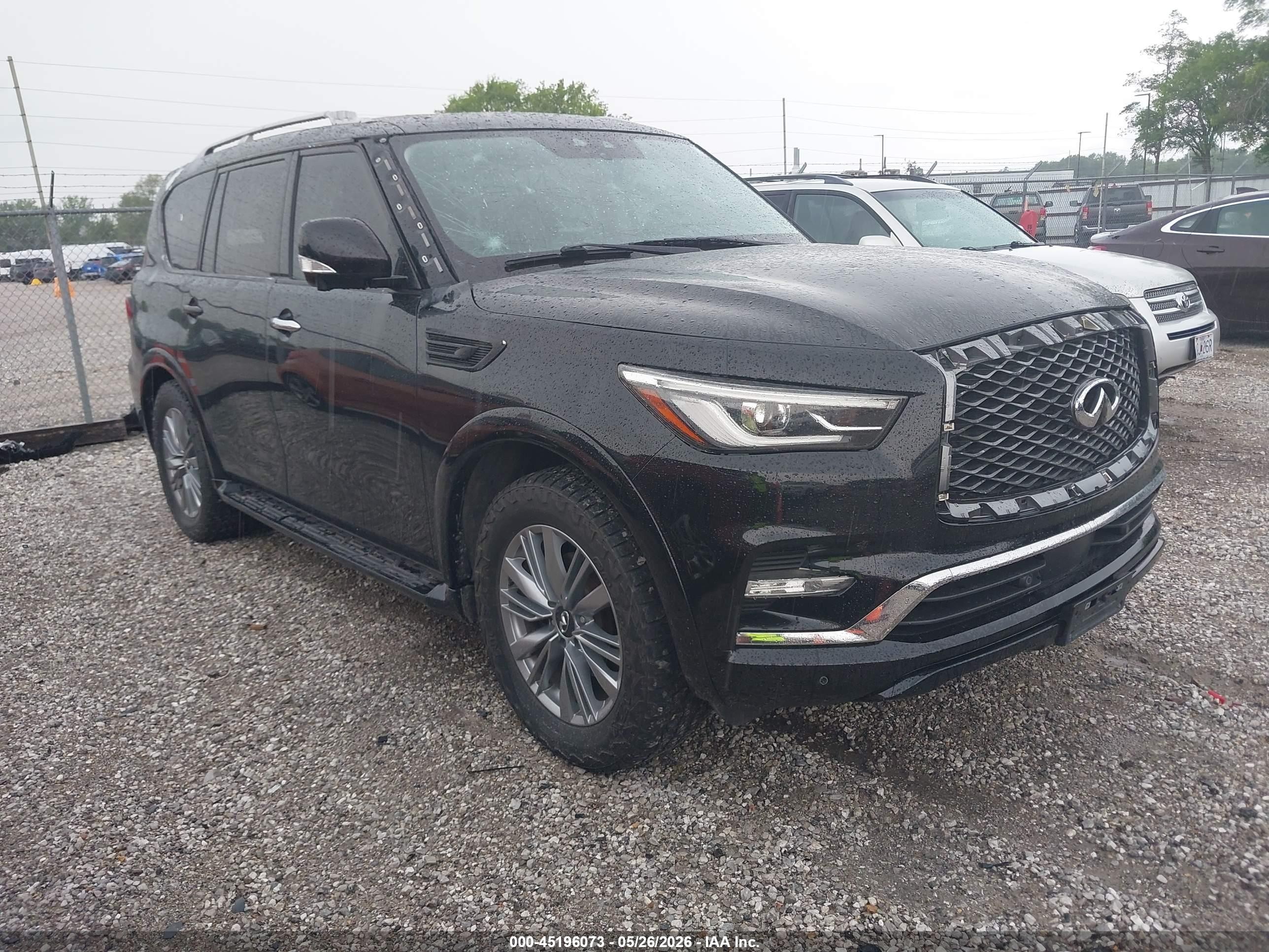 2021 Infiniti QX80 Luxe, VIN JN8AZ2AE4M9270497 — Hail