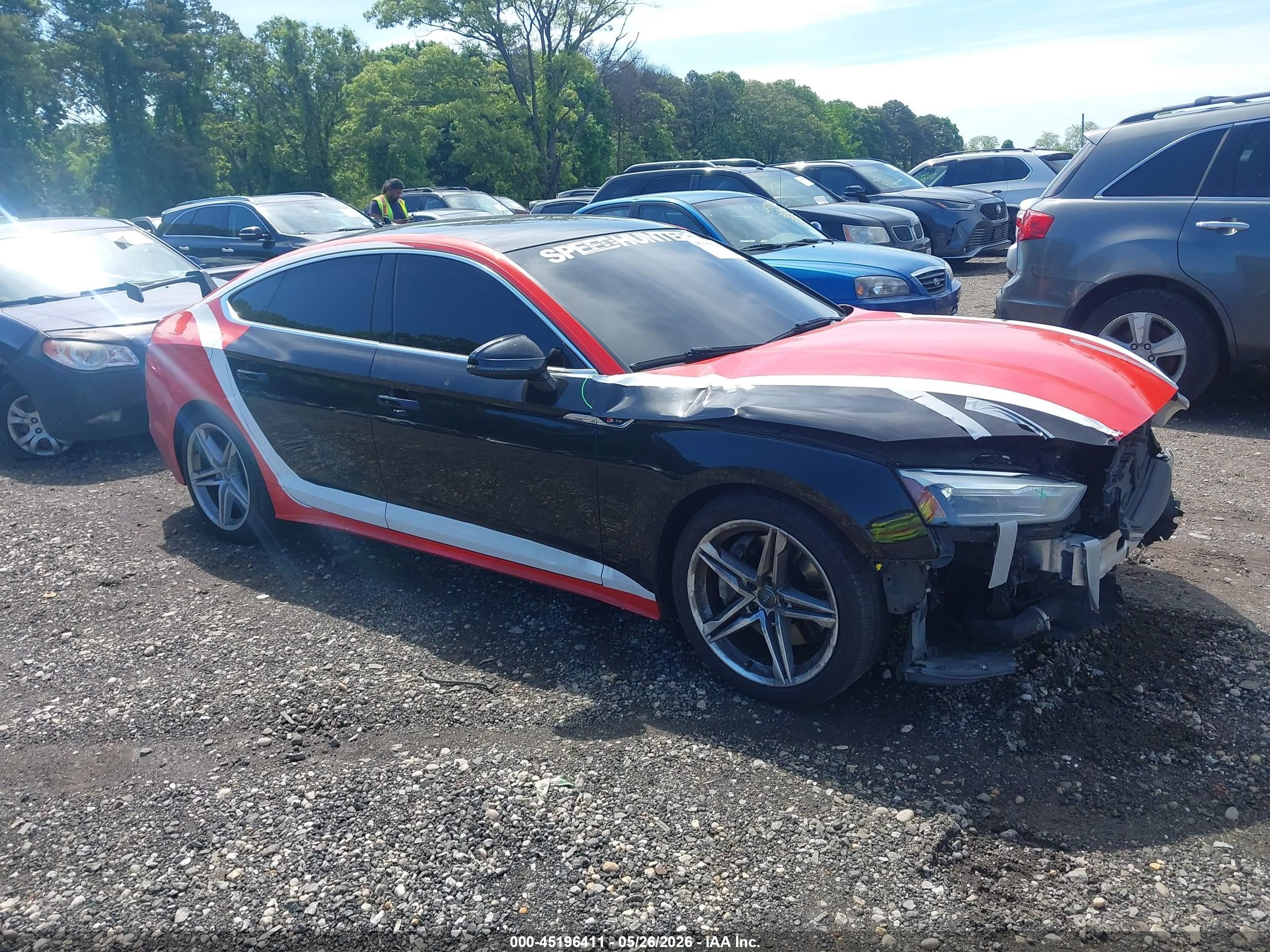 2021 Audi A5 Sportback S line Premium, VIN WAUDACF57MA005342 — Front end