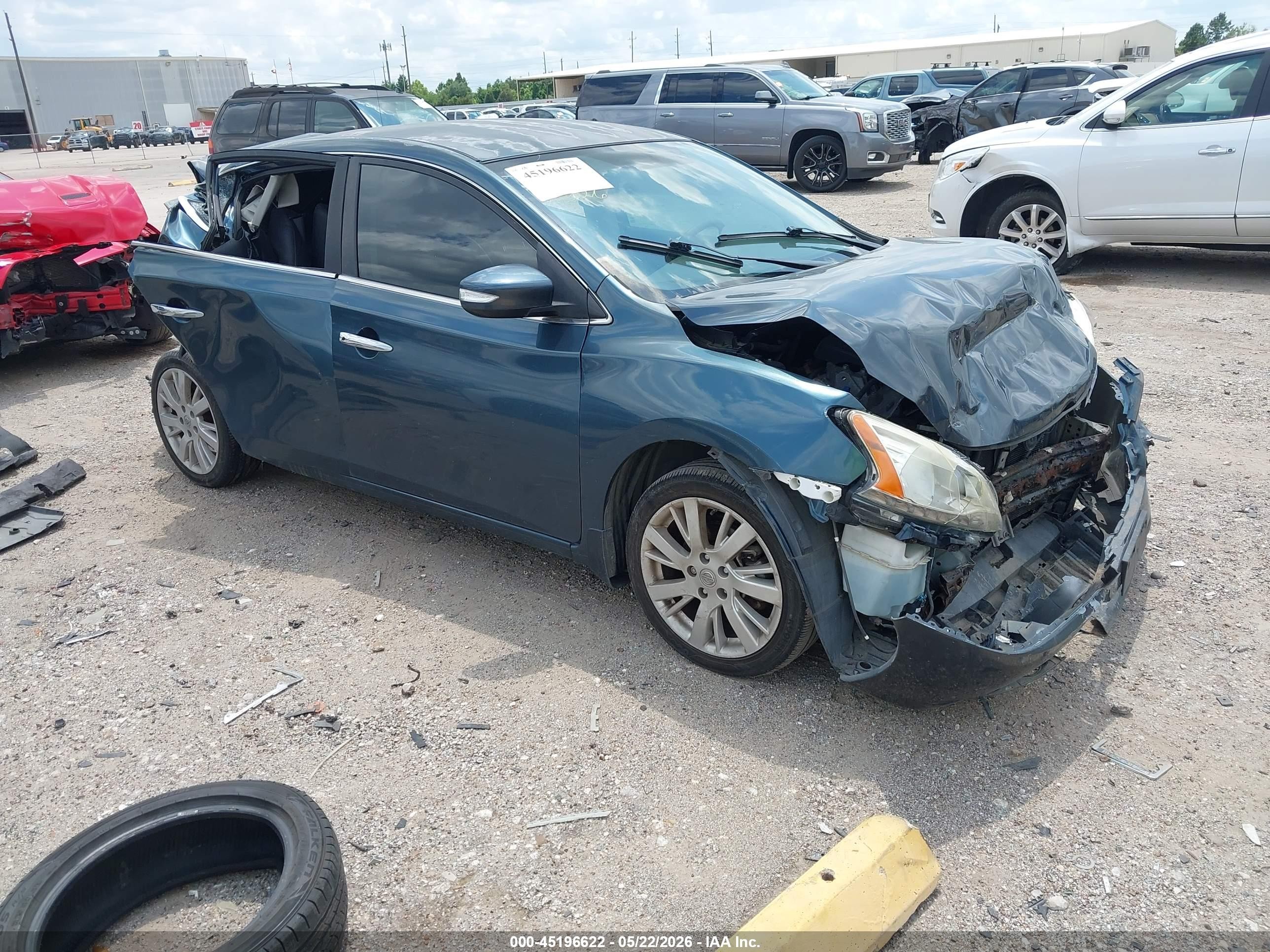 2015 Nissan Sentra SV, VIN 3N1AB7AP0FY318236 — Rear end