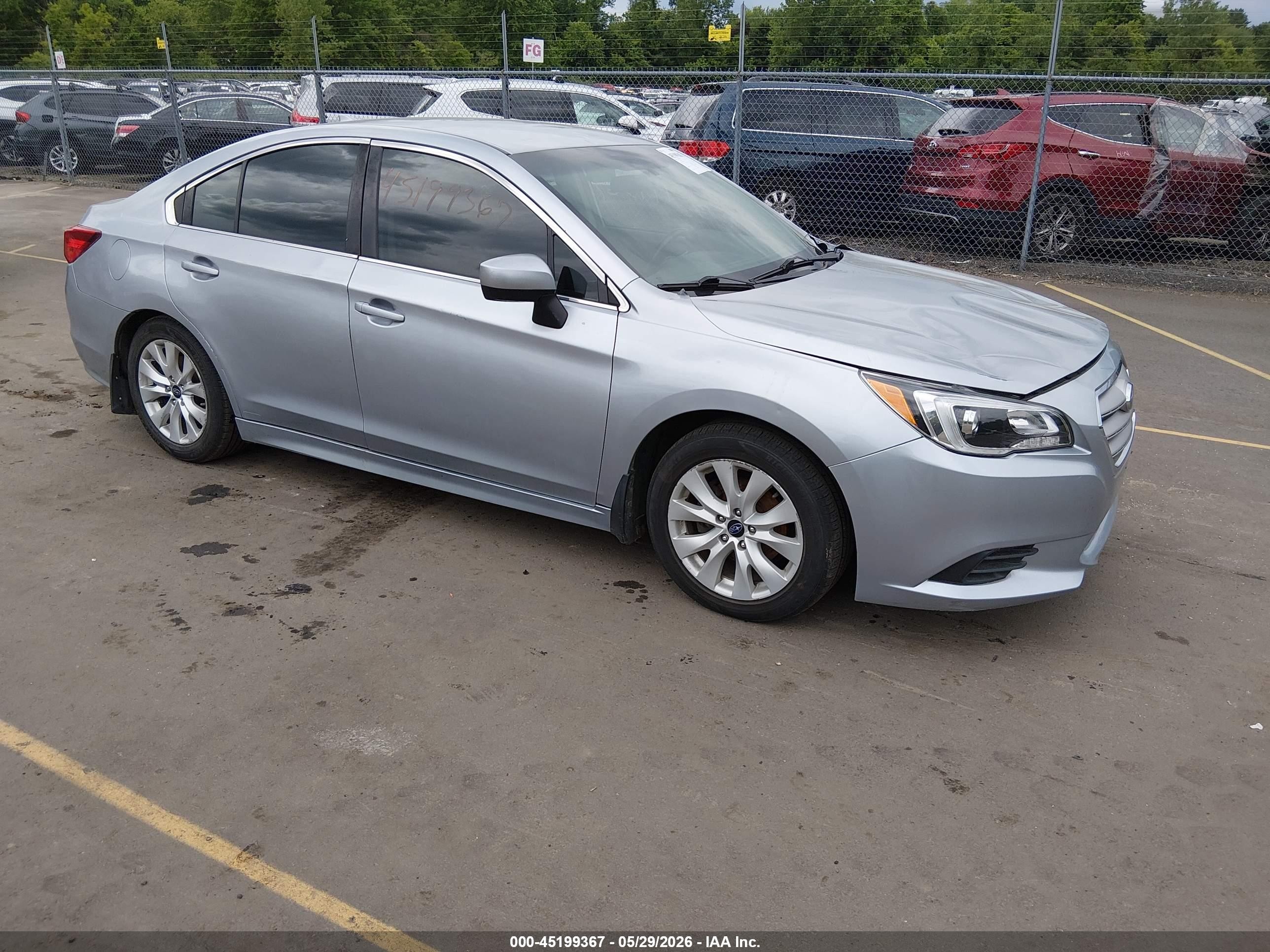 2017 Subaru Legacy Premium, VIN 4S3BNAC61H3036726 — Front end