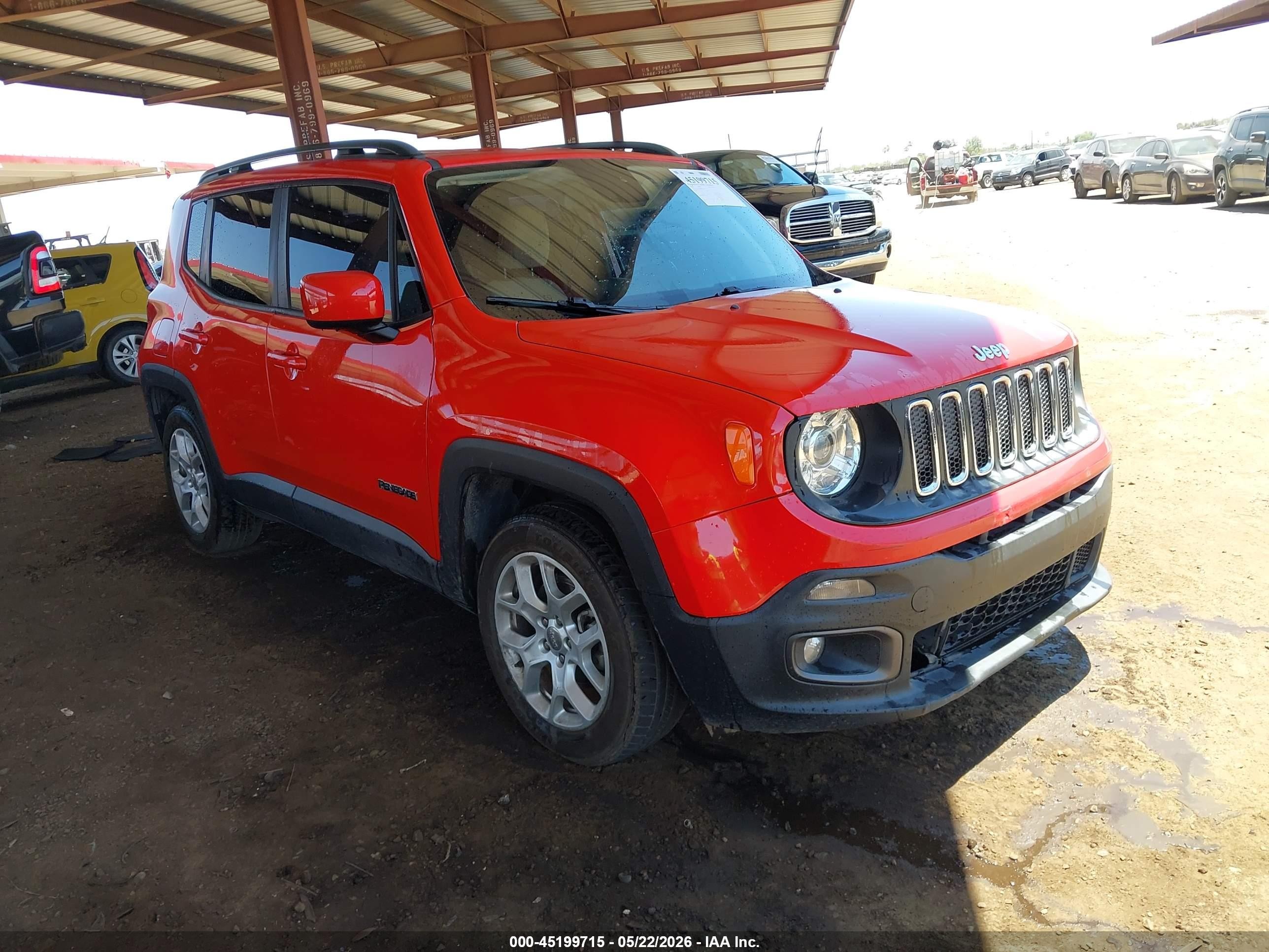 2018 Jeep Renegade Altitude, VIN ZACCJABB7JPH16050 — Rear end