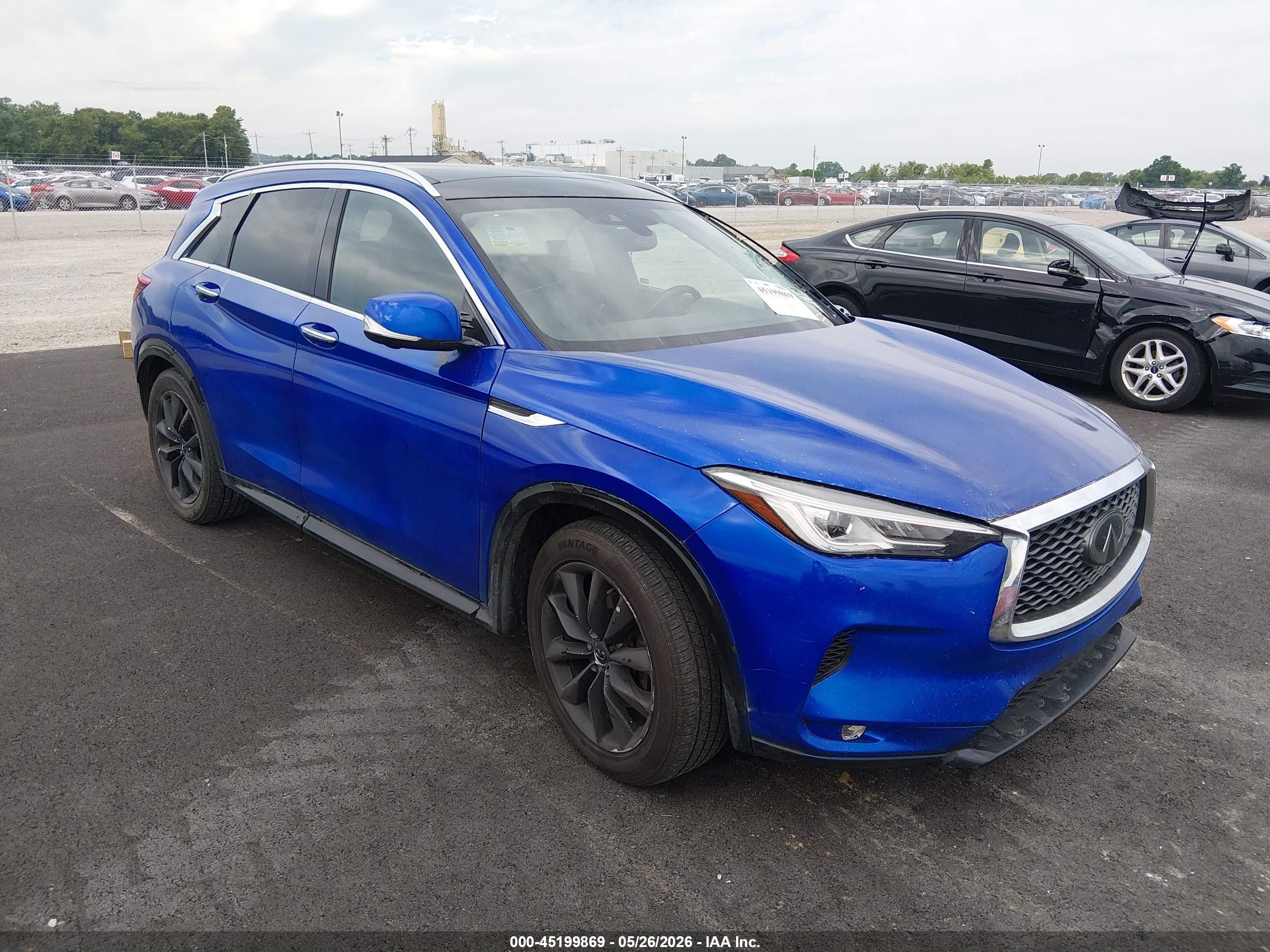 2019 Infiniti QX50 Essential, VIN 3PCAJ5M30KF120355 — Side