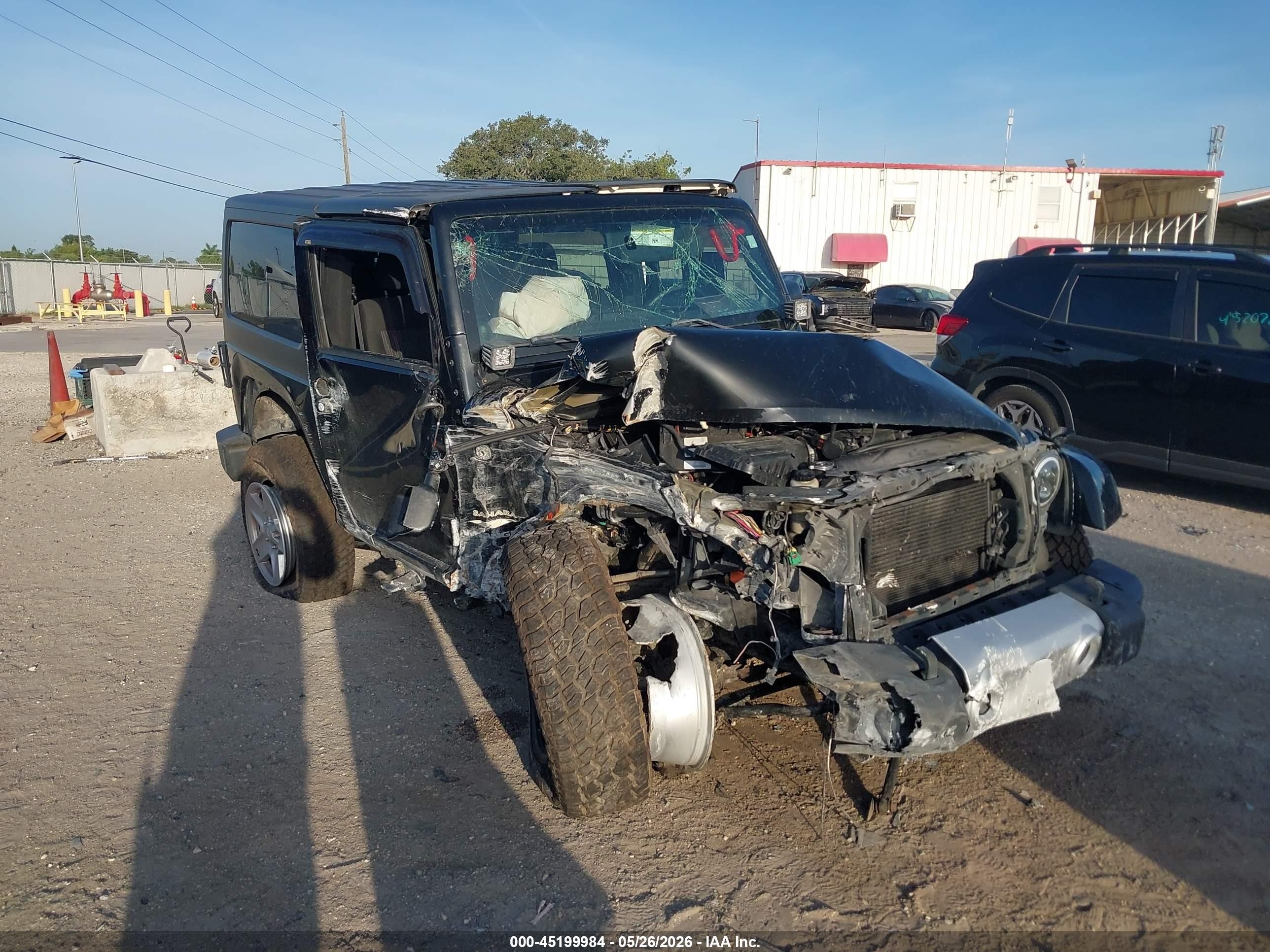 2012 Jeep Wrangler Sport, VIN 1C4AJWAG5CL237568 — Front end