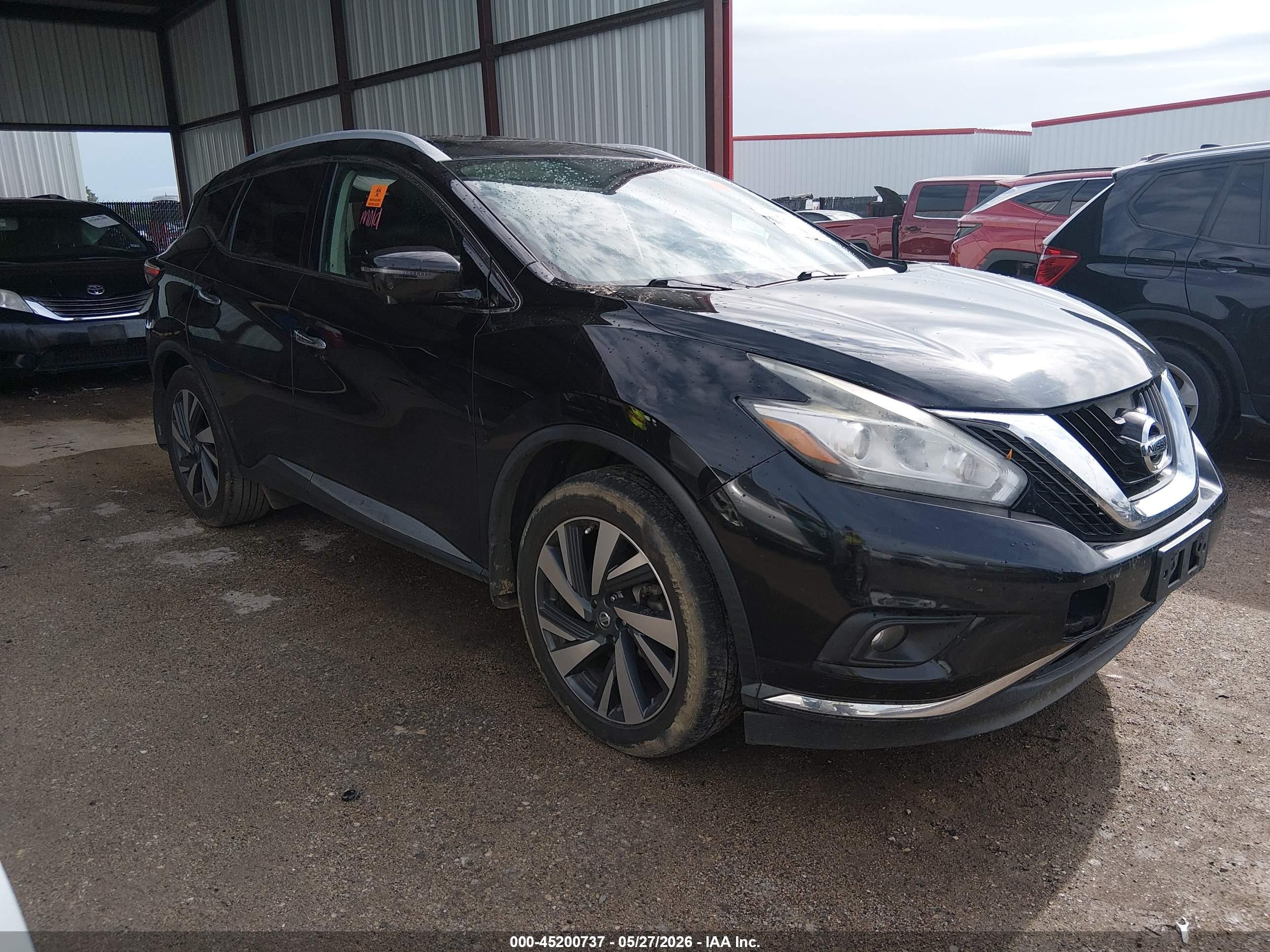 2018 Nissan Murano S, VIN 5N1AZ2MG9JN168409 — Biohazard / chemical