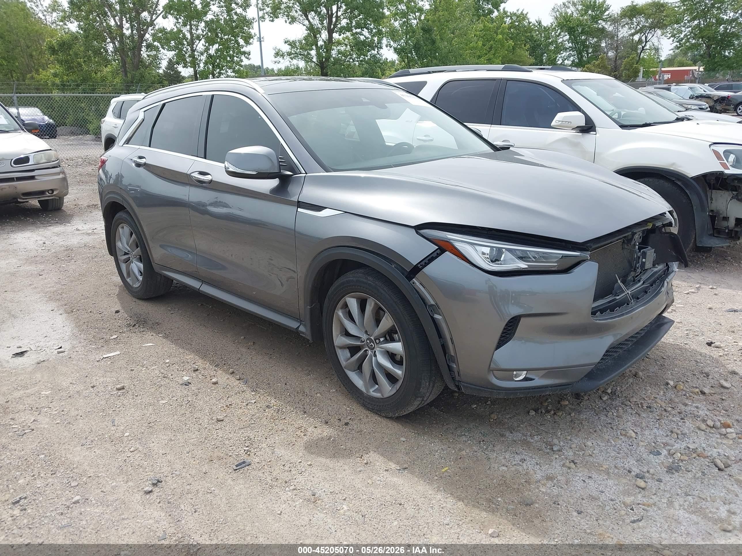 2022 Infiniti QX50 Luxe, VIN 3PCAJ5BA7NF122206 — Front end
