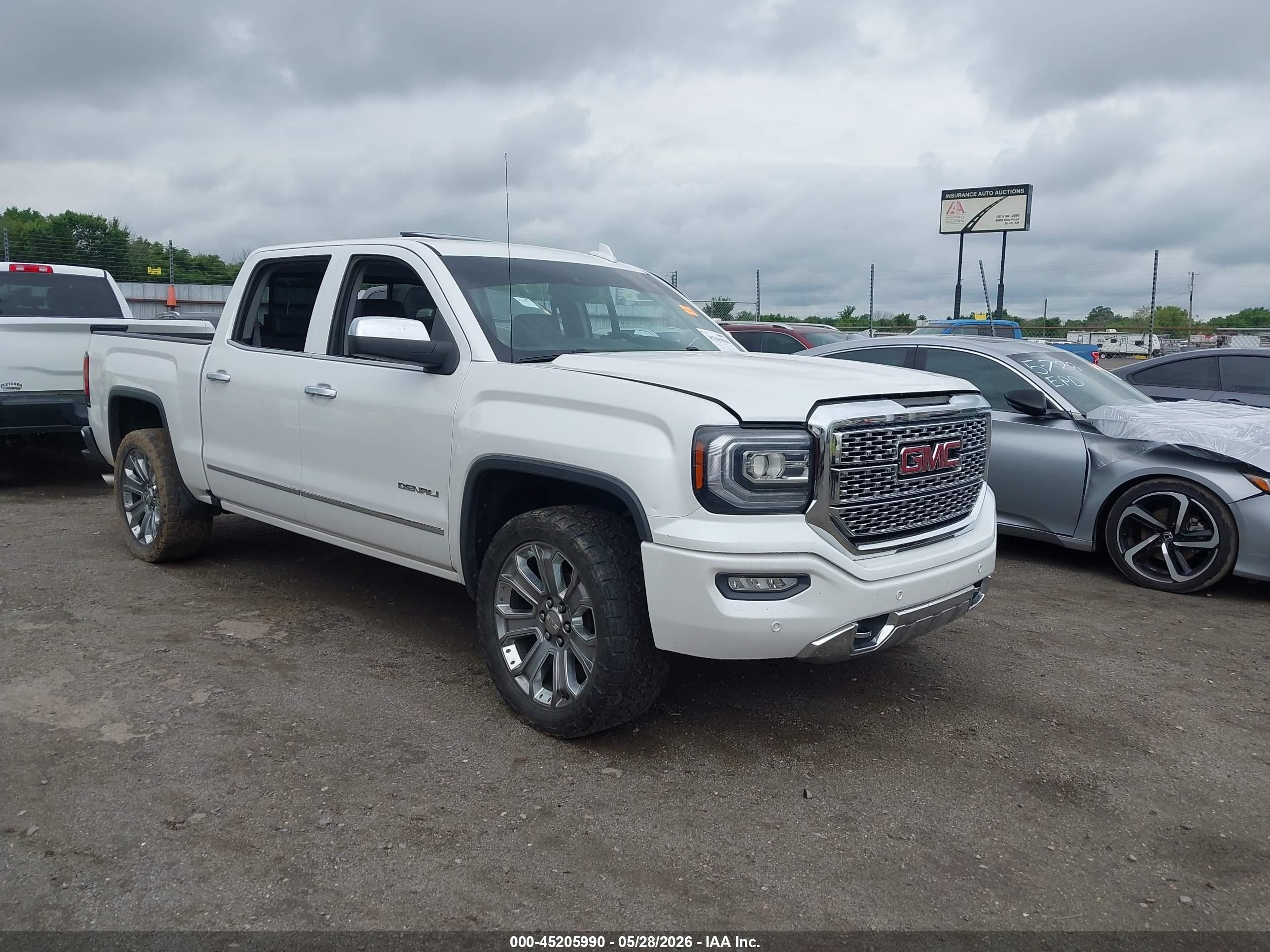 2018 GMC Sierra 1500 Denali, VIN 3GTU2PEJ7JG487393 — Roof