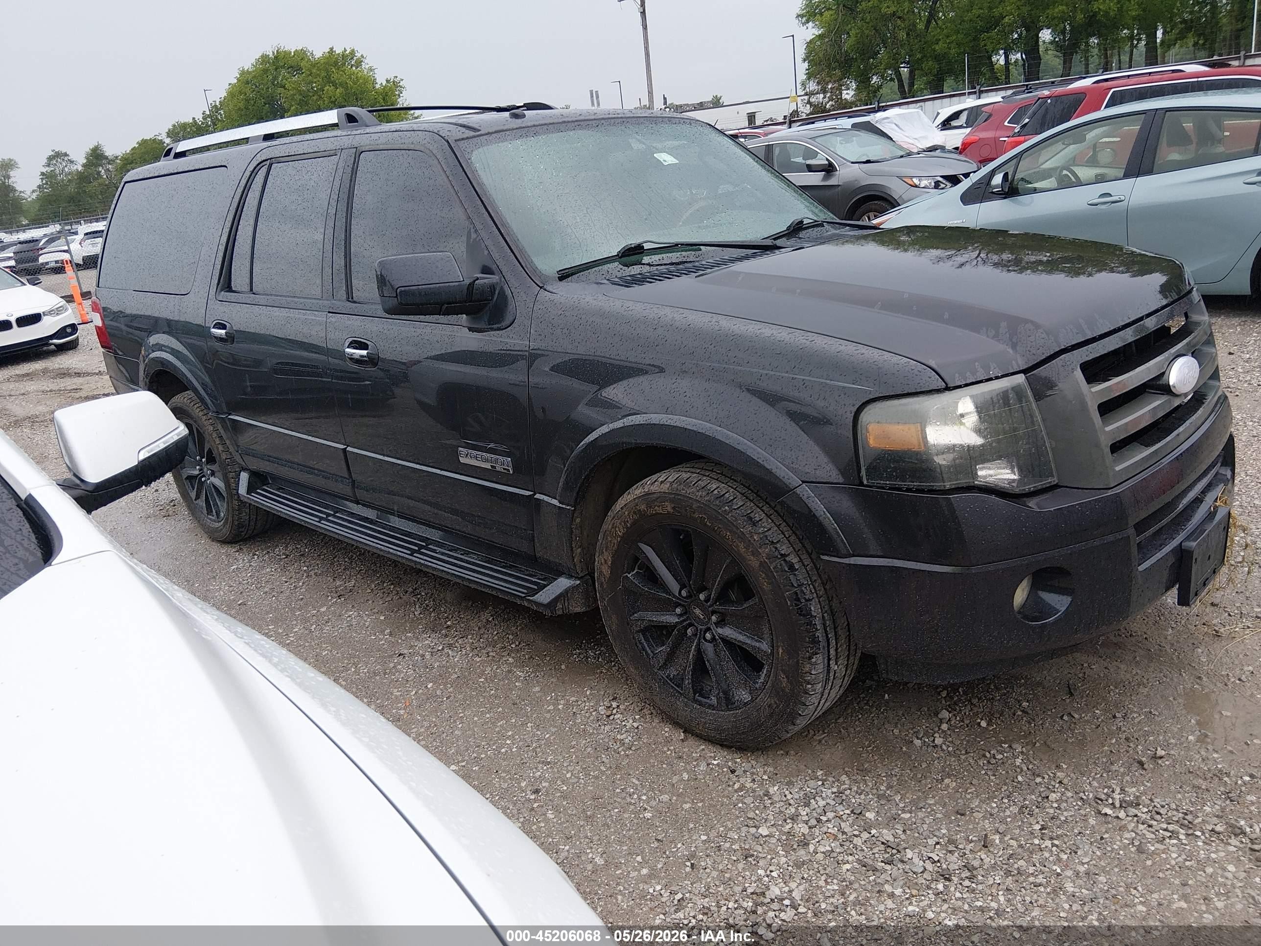 2007 Ford Expedition Max Limited, VIN 1FMFK19587LA90267 — Front end