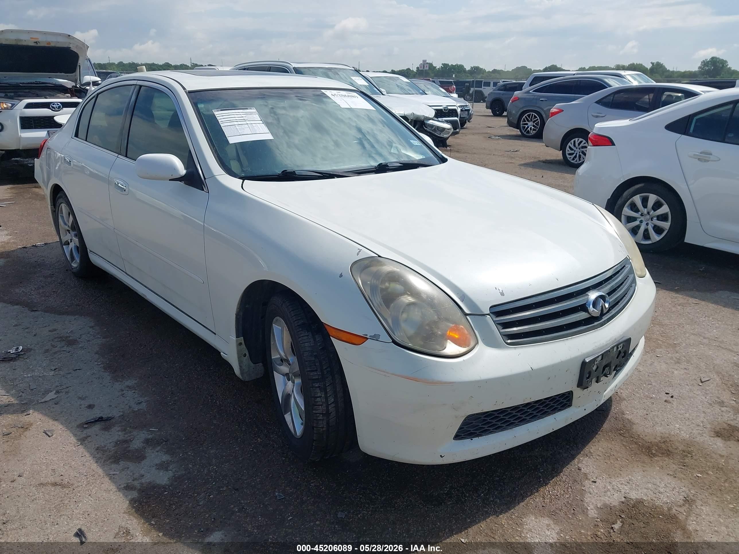 2006 Infiniti G35, VIN JNKCV51E16M505339 — Rear end