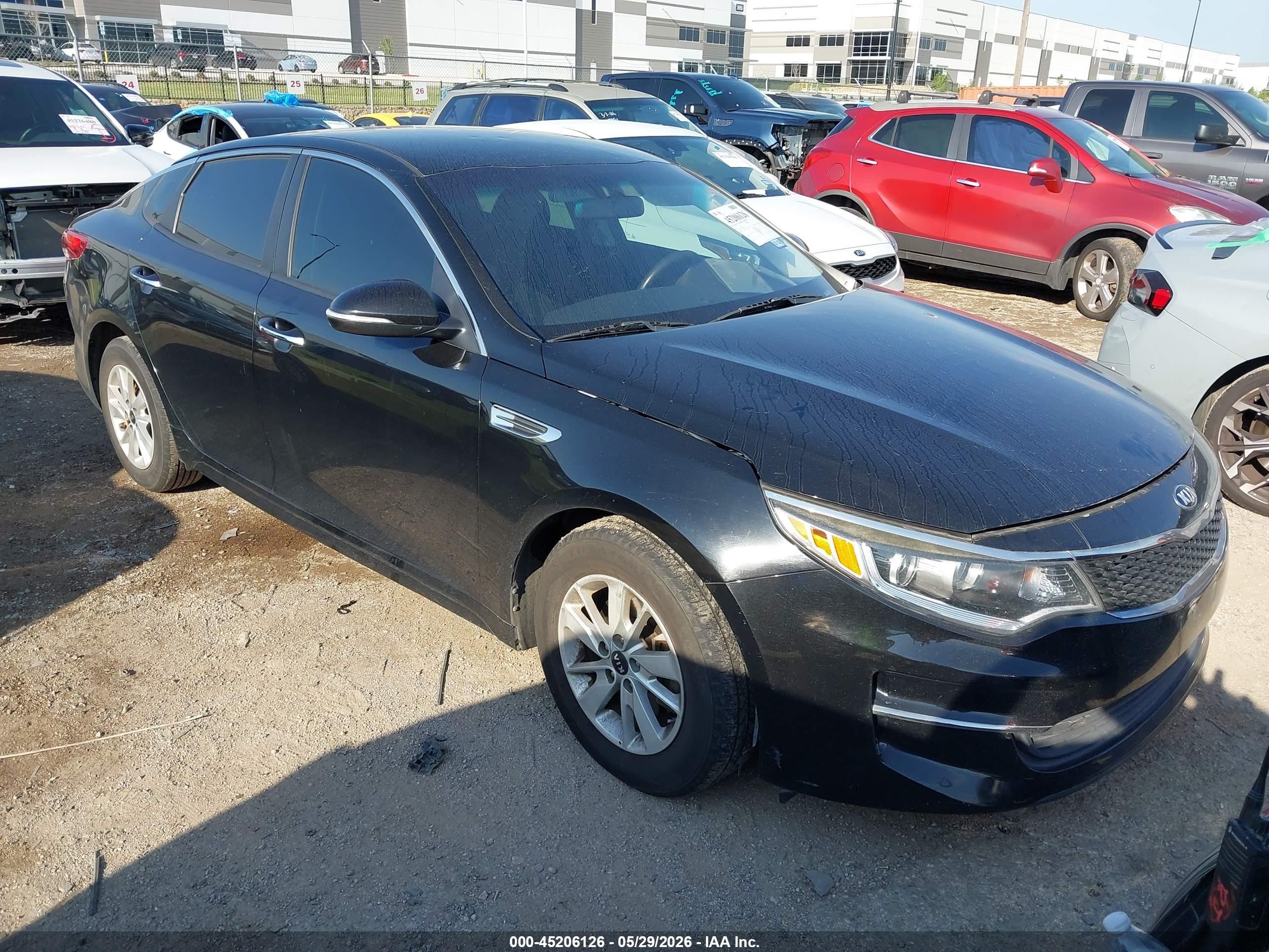 2016 Kia Optima LX, VIN 5XXGT4L33GG105286 — Hail