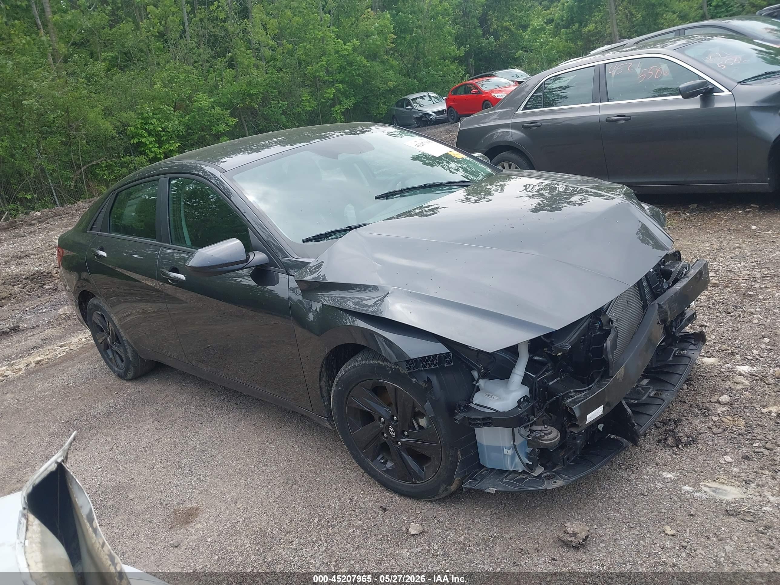 2022 Hyundai Elantra SEL, VIN 5NPLM4AG6NH078636 — Front end
