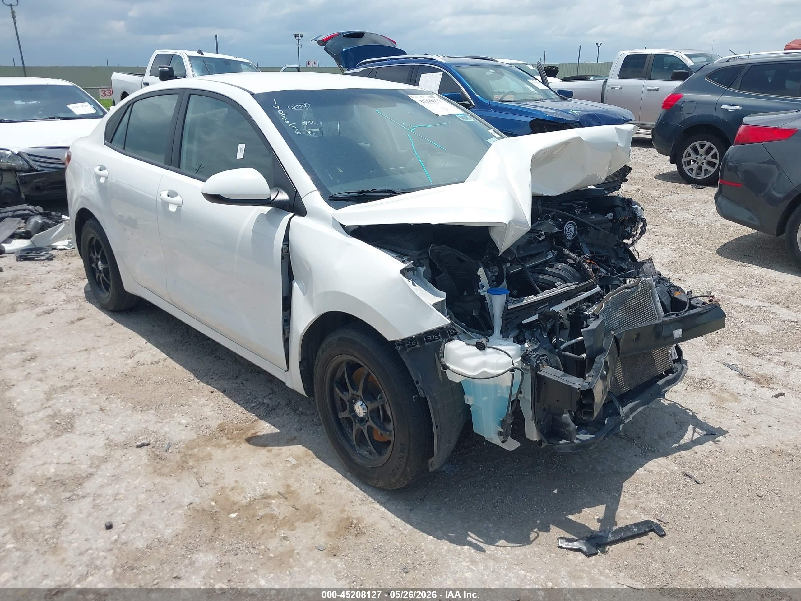 2023 Kia Rio S, VIN 3KPA24AD8PE574158 — Front end