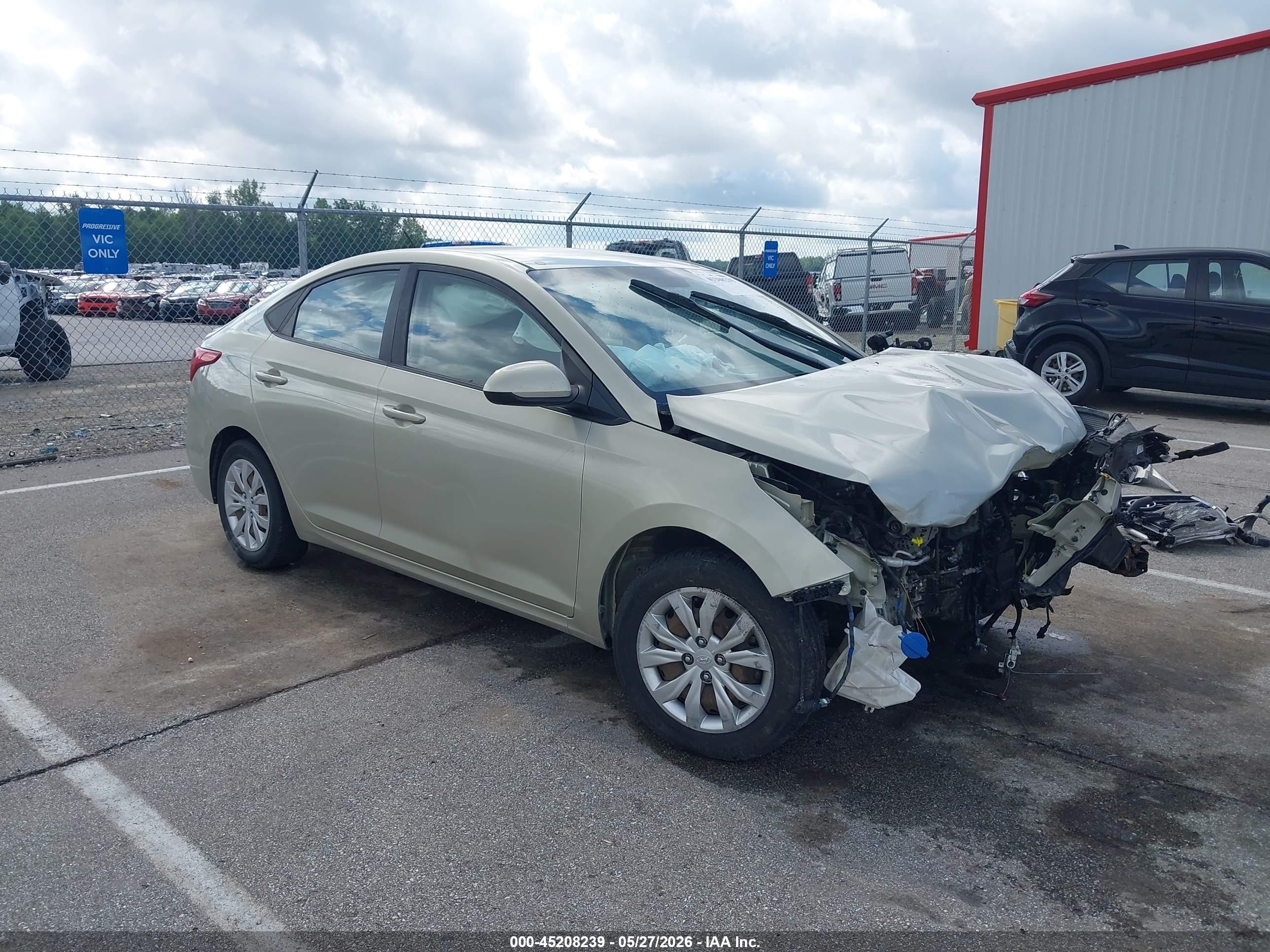 2018 Hyundai Accent SE, VIN 3KPC24A3XJE008638 — Front end