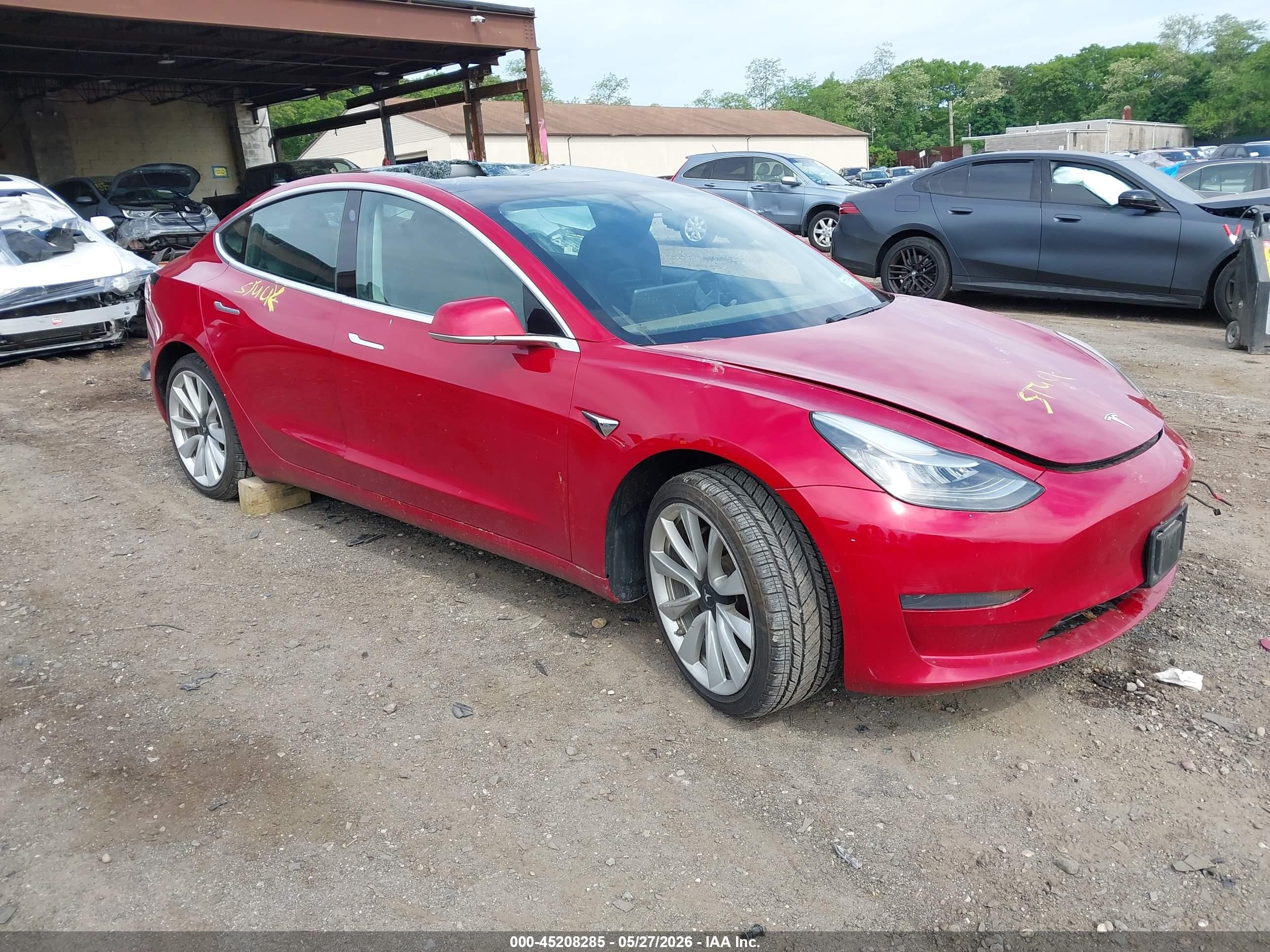 2020 Tesla Model 3 Standard Range Plus, VIN 5YJ3E1EAXLF633892 — Water / flood