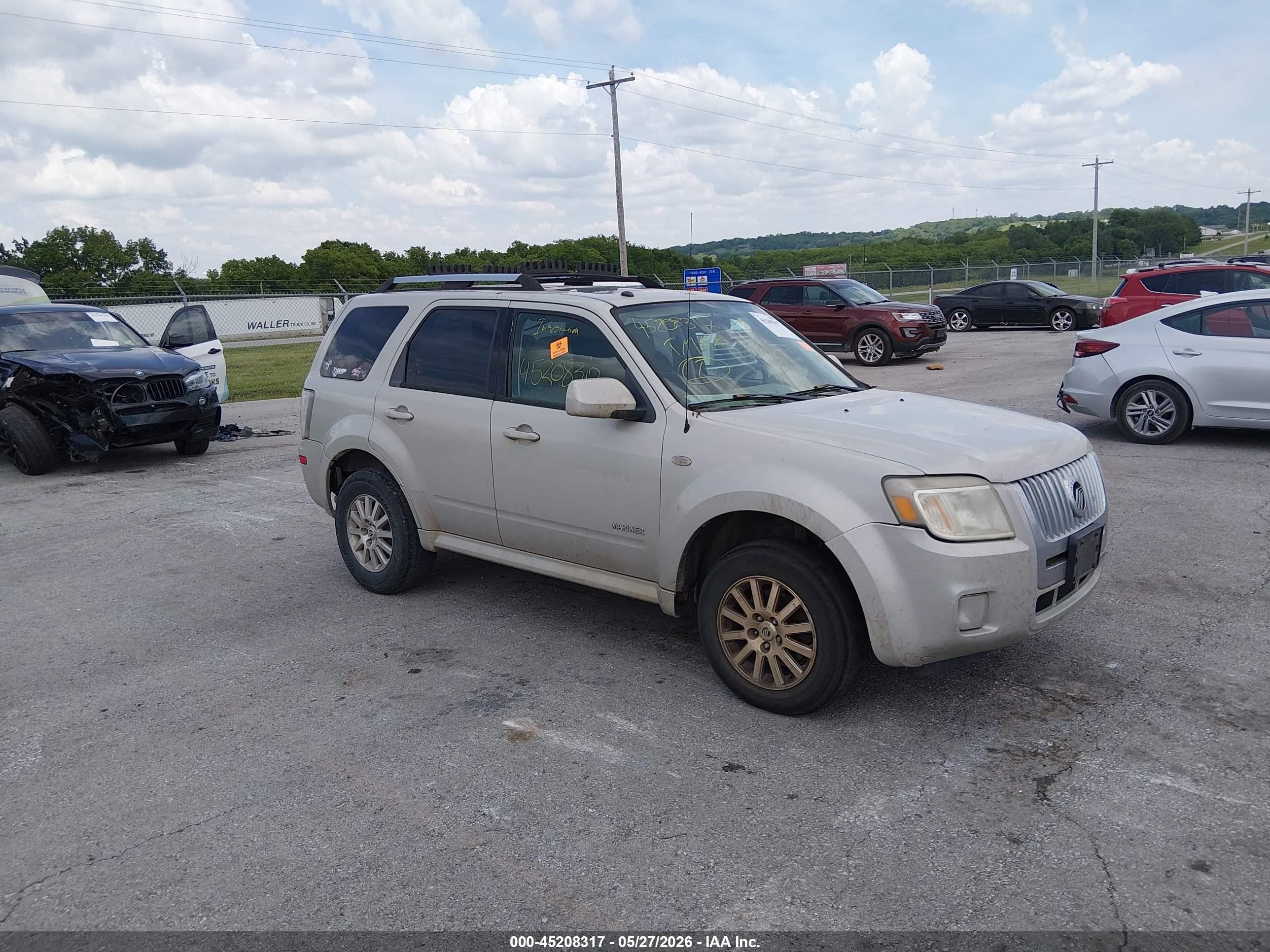 2008 Mercury Mariner Premier, VIN 4M2CU97128KJ50173 — Biohazard / chemical