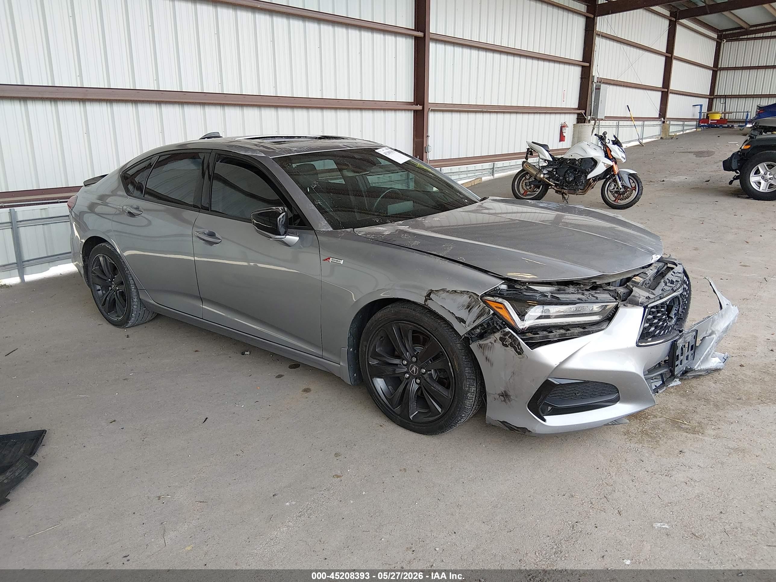 2021 Acura TLX w/A-Spec Package, VIN 19UUB5F51MA014681 — Front end