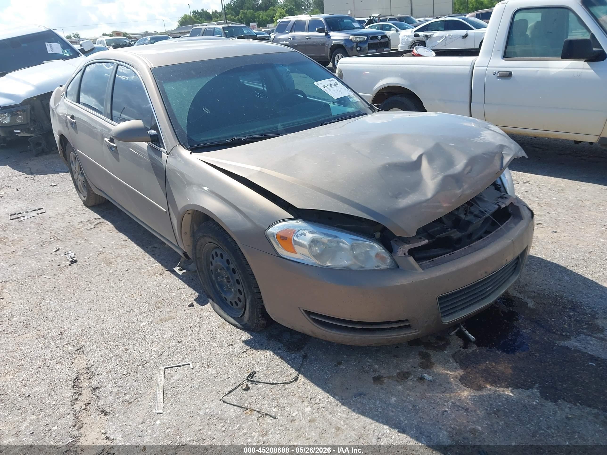 2006 Chevrolet Impala Police Unmarked Police, VIN 2G1WS581069404275 — Front end