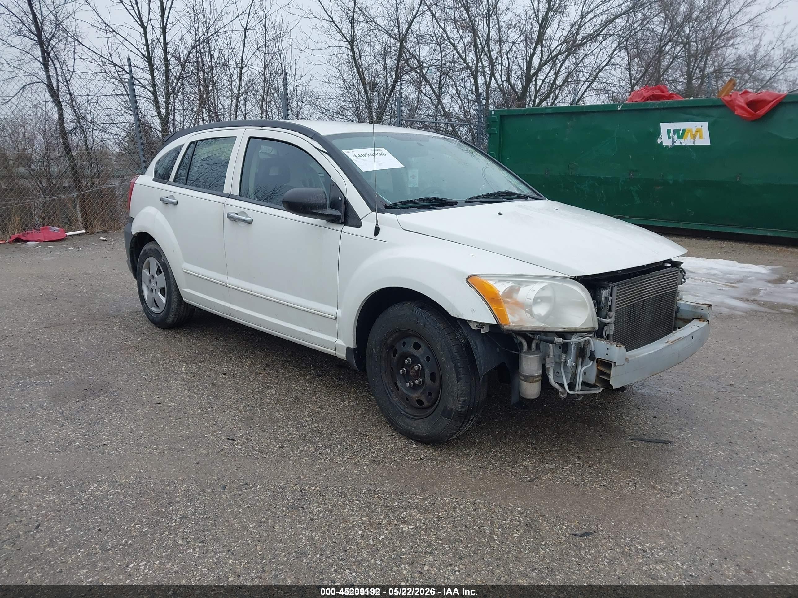 2008 Dodge Caliber SE, VIN 1B3HB28BX8D587036 — Front end