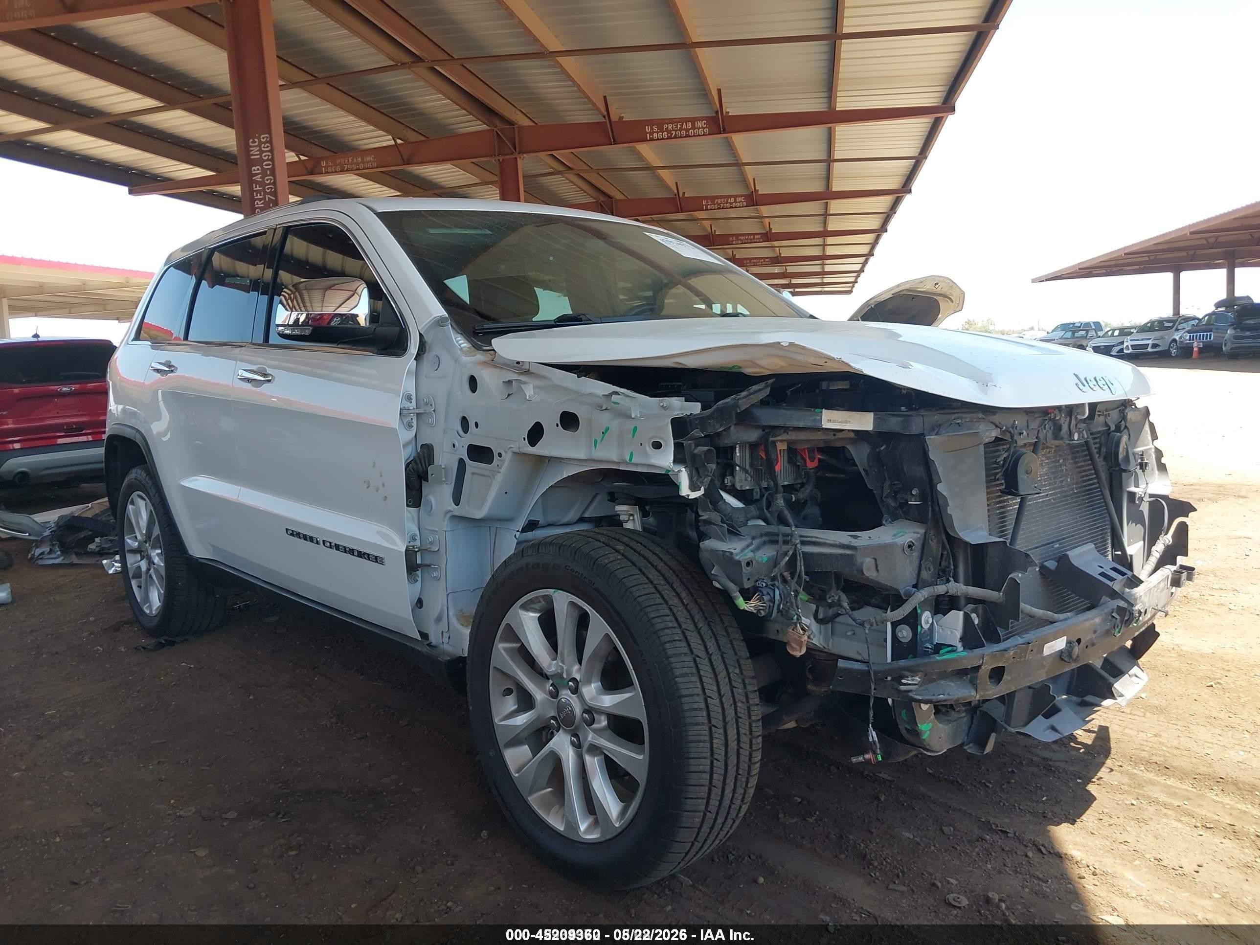 2017 Jeep Grand Cherokee Limited, VIN 1C4RJFBG8HC873071 — Перед