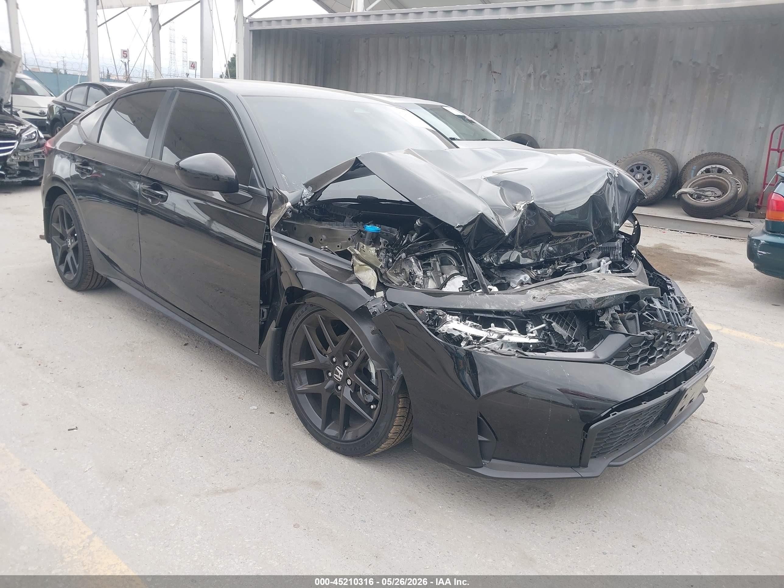 2026 Honda Civic Sport, VIN 19XFL2H86TE015377 — Фото с аукциона 1 of 22