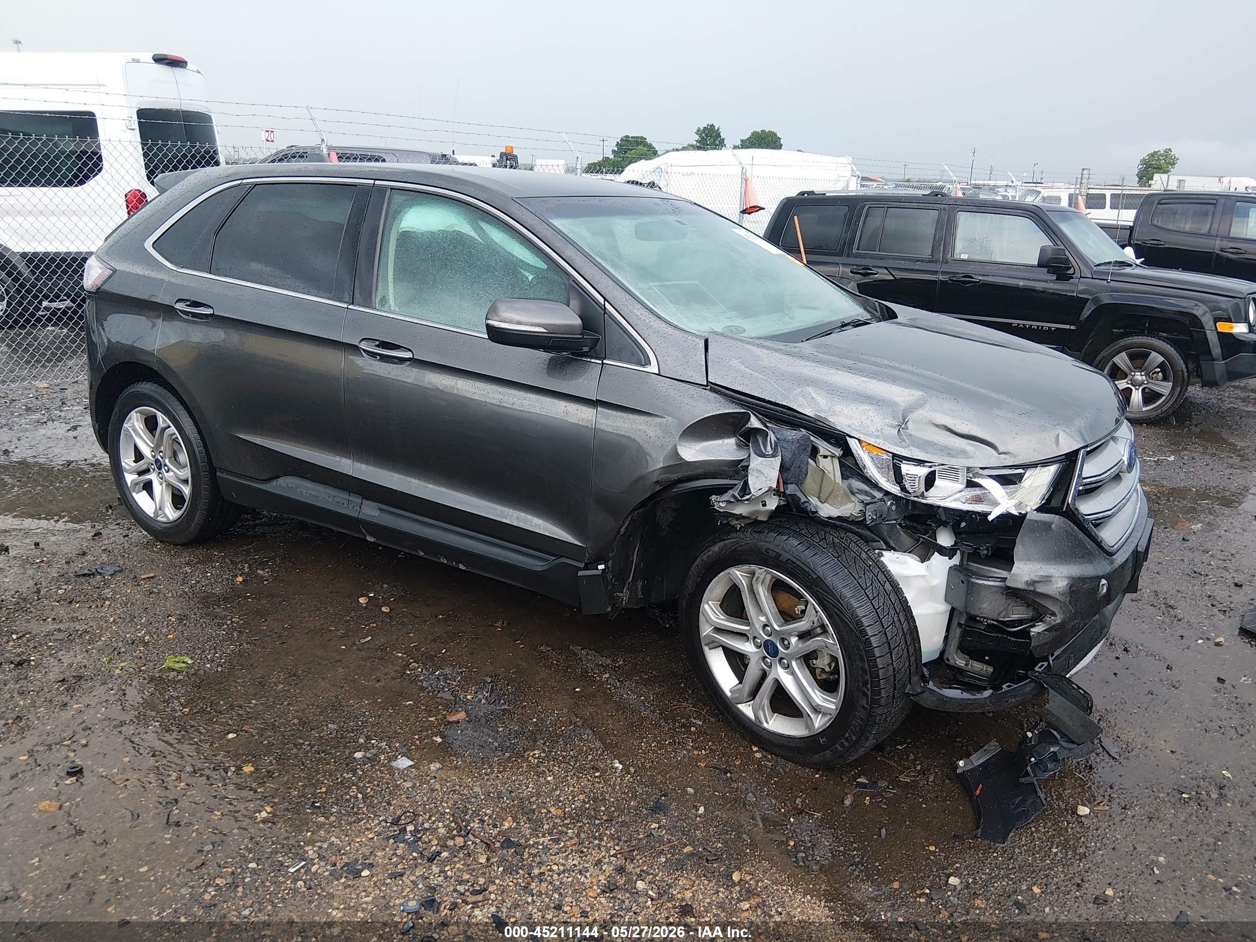 2018 Ford Edge Titanium, VIN 2FMPK3K90JBB45217 — Перед