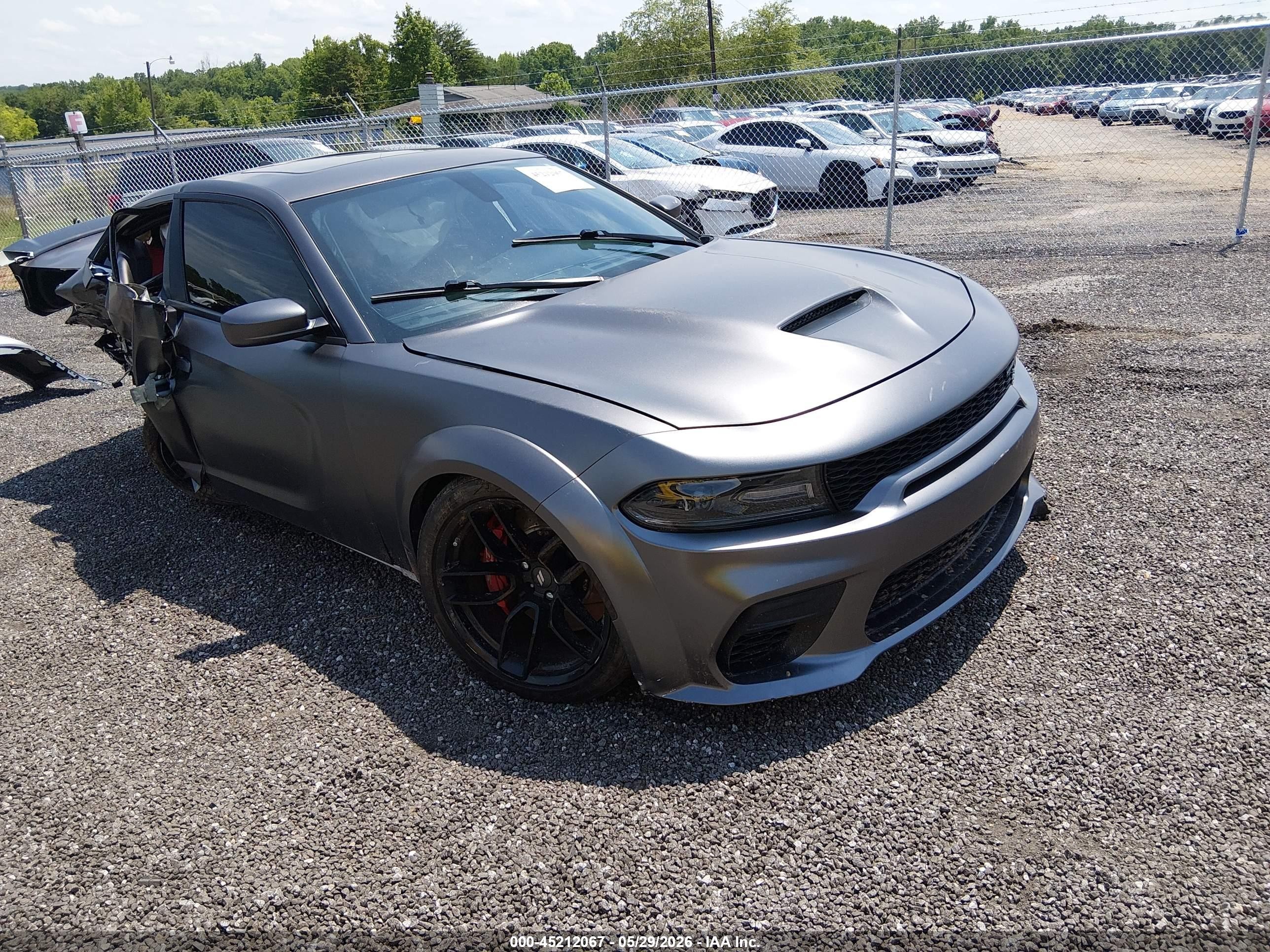 2021 Dodge Charger Scat Pack, VIN 2C3CDXGJ6MH555341 — Rear end