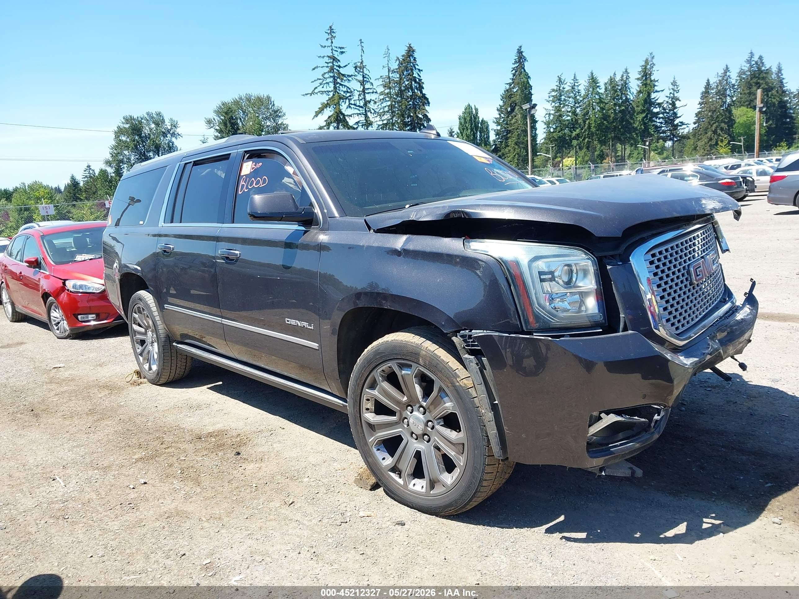 2016 GMC Yukon XL Denali, VIN 1GKS2HKJXGR383706 — Biohazard / chemical