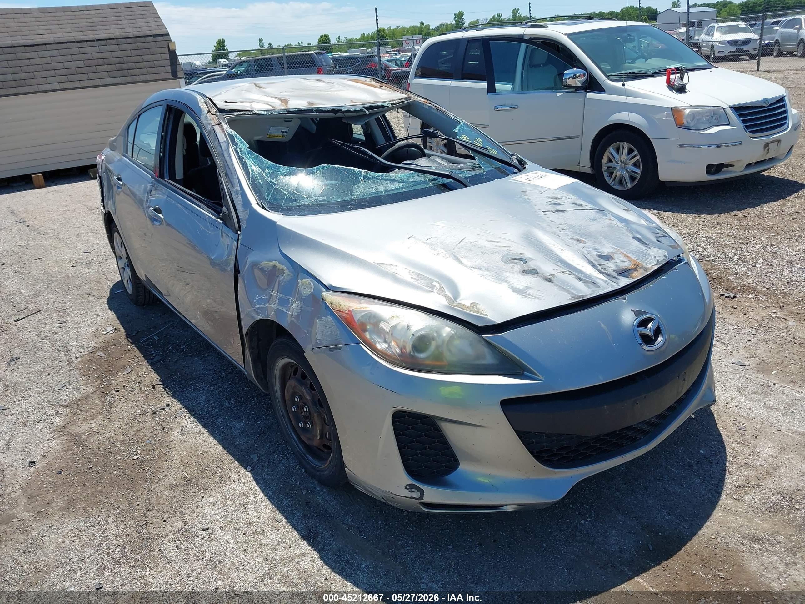 2012 Mazda 3 i Sport, VIN JM1BL1UF7C1528248 — Rollover