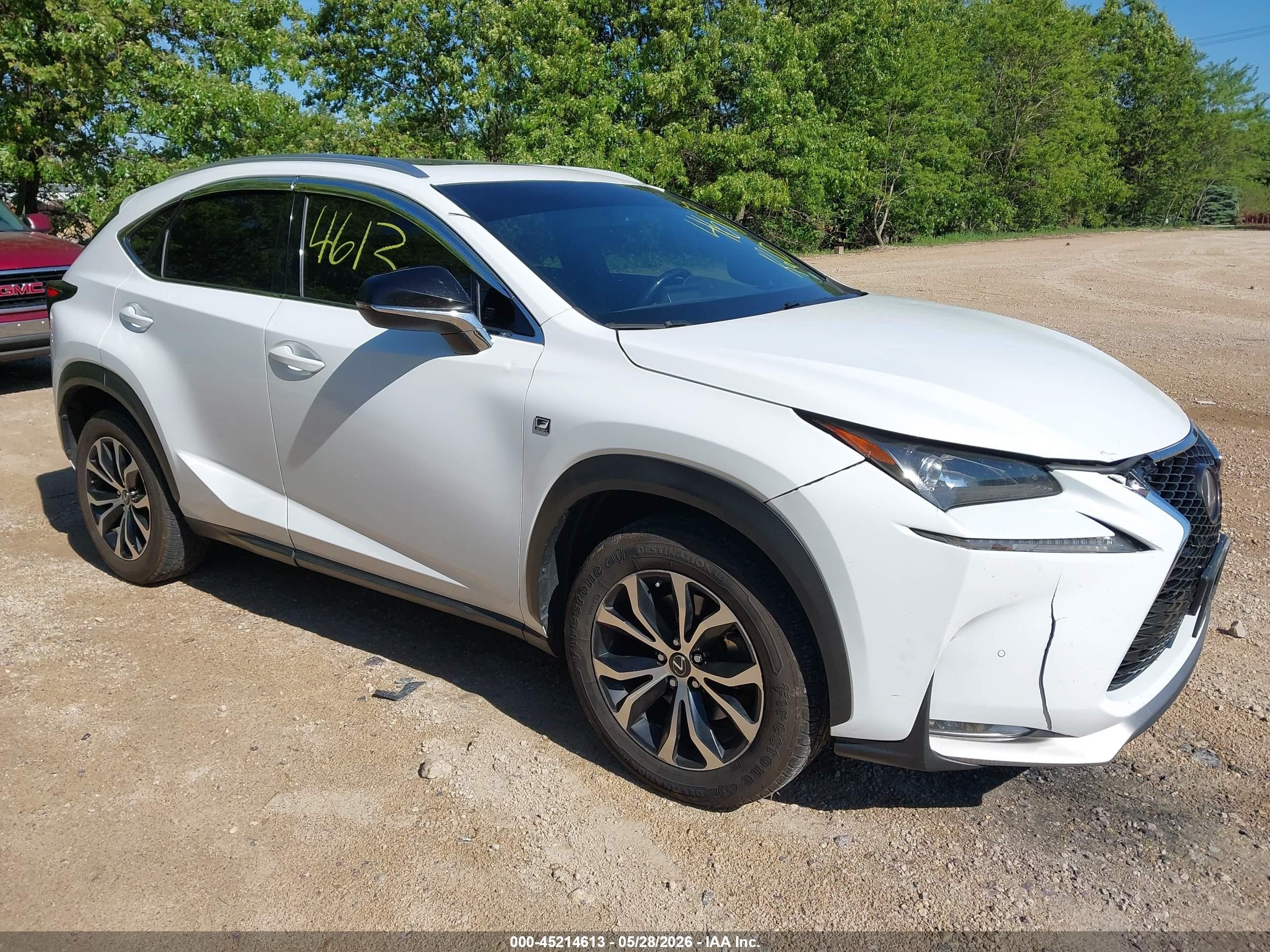 2016 Lexus NX 200t, VIN JTJBARBZ3G2057617 — Front end