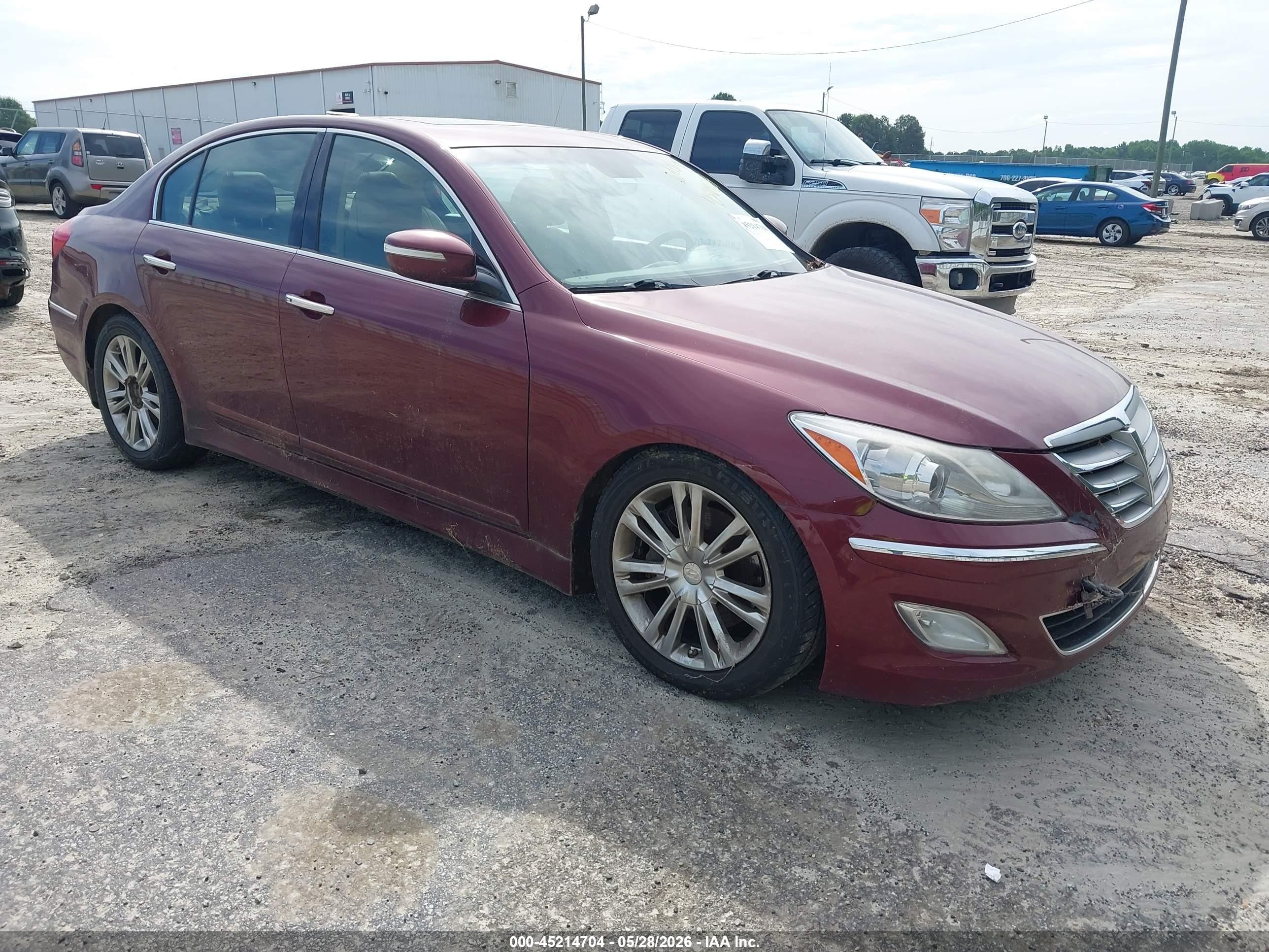 2012 Hyundai Genesis 3.8L, VIN KMHGC4DD7CU184856 — Обычный износ