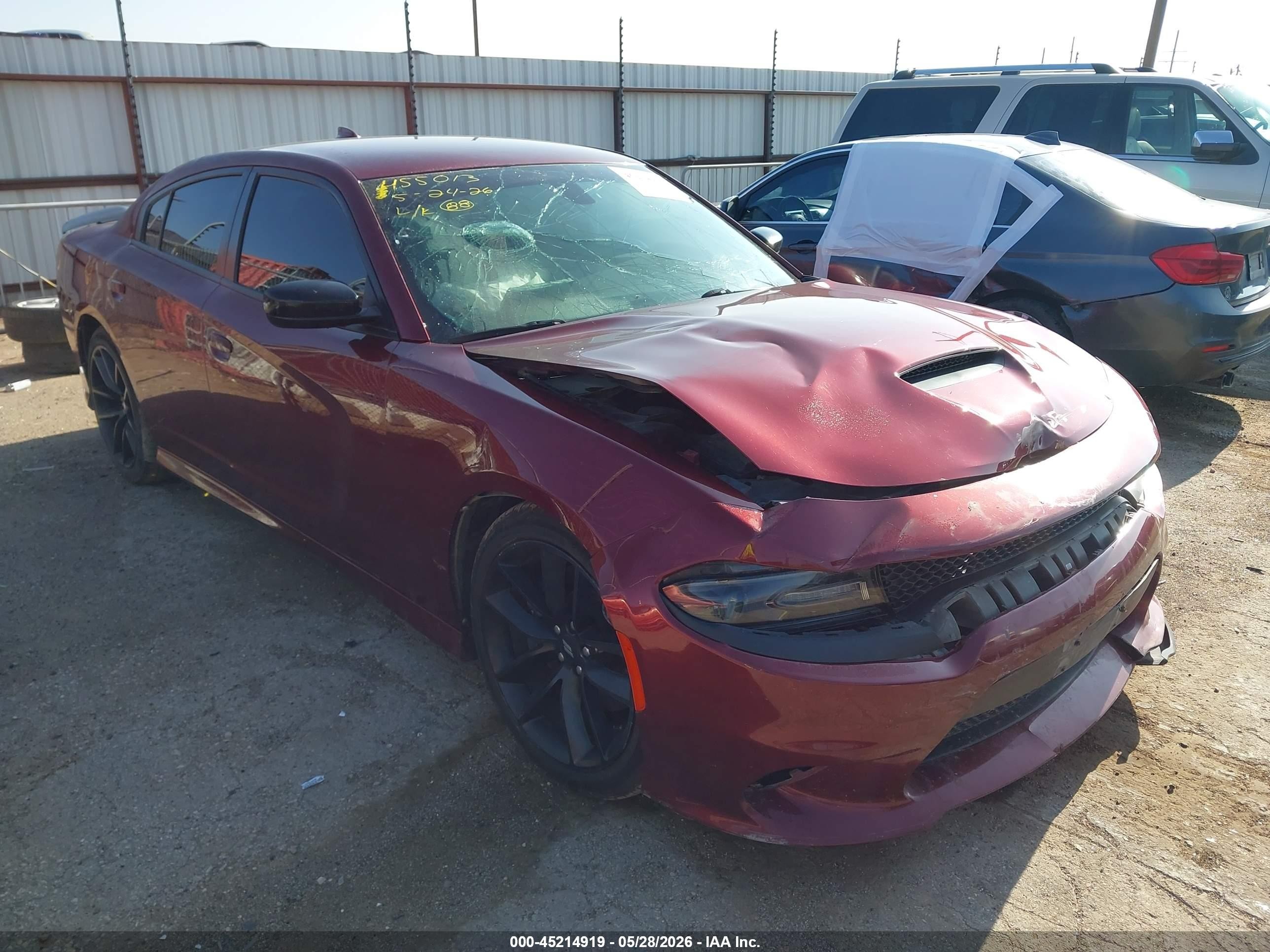2021 Dodge Charger GT, VIN 2C3CDXHG3MH603929 — Front end