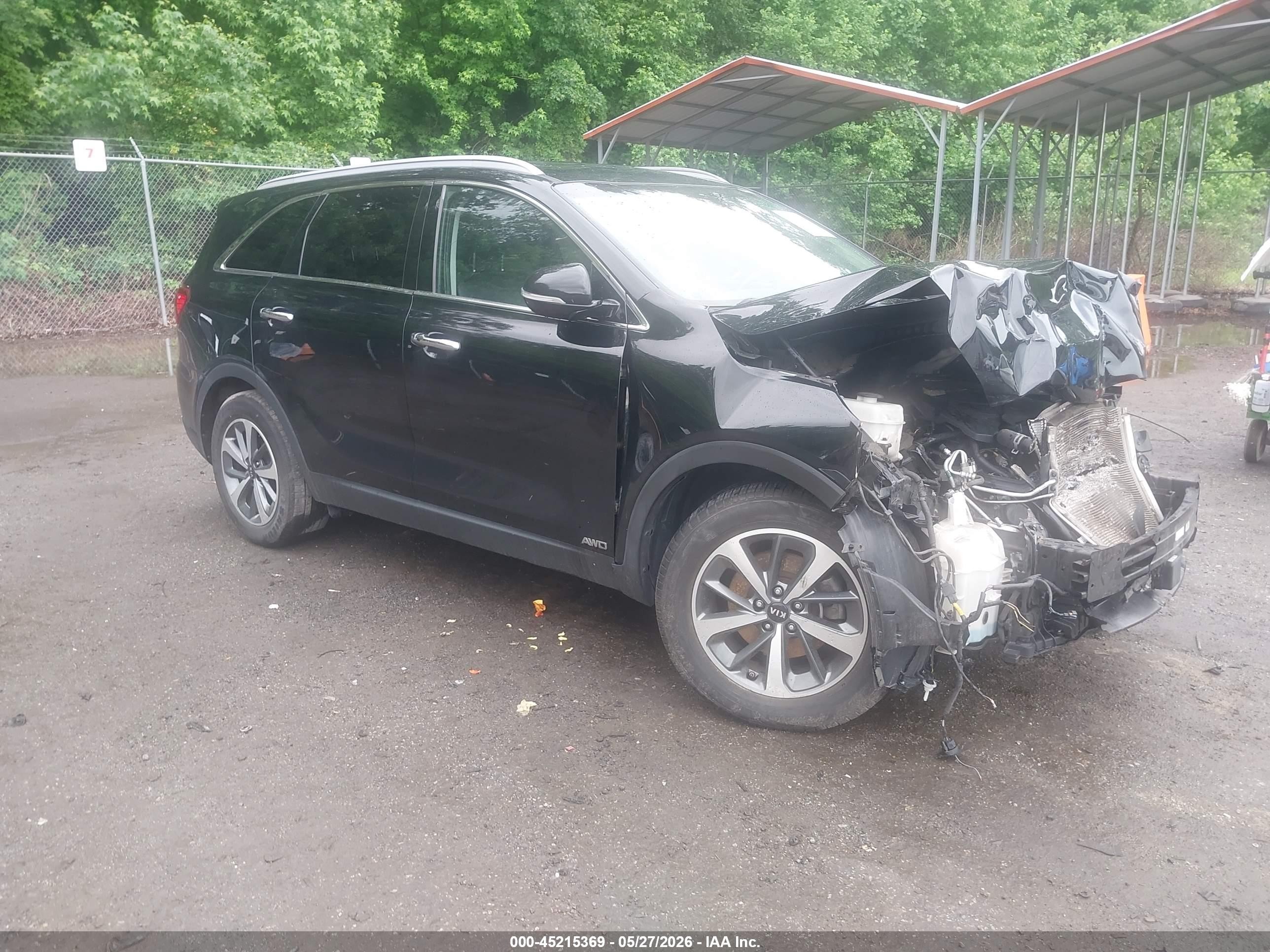 2019 Kia Sorento EX, VIN 5XYPHDA51KG536980 — Front end