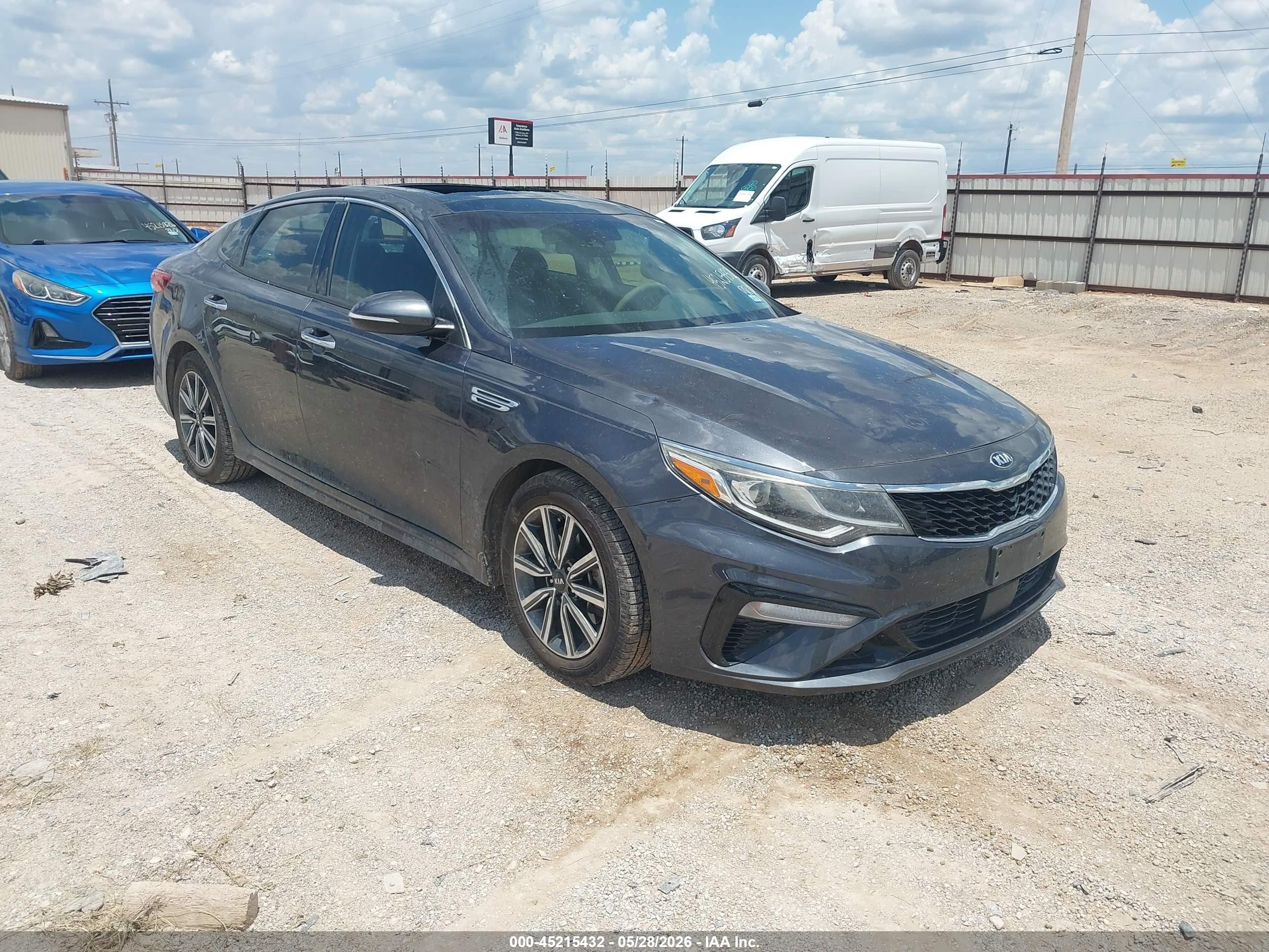 2019 Kia Optima EX, VIN 5XXGU4L16KG321458 — Hail