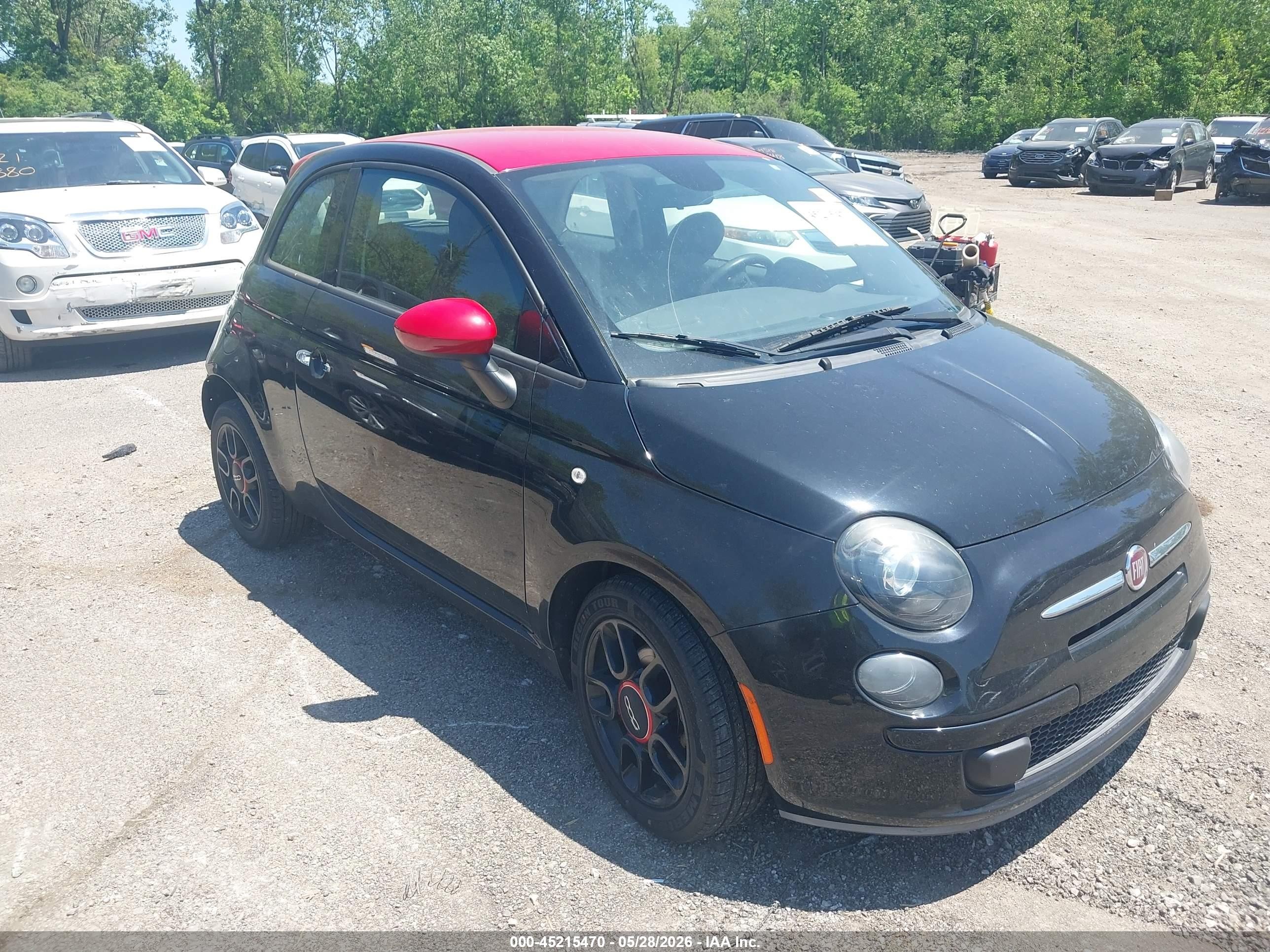 2015 FIAT 500 Pop, VIN 3C3CFFAR8FT639898 — Rear end