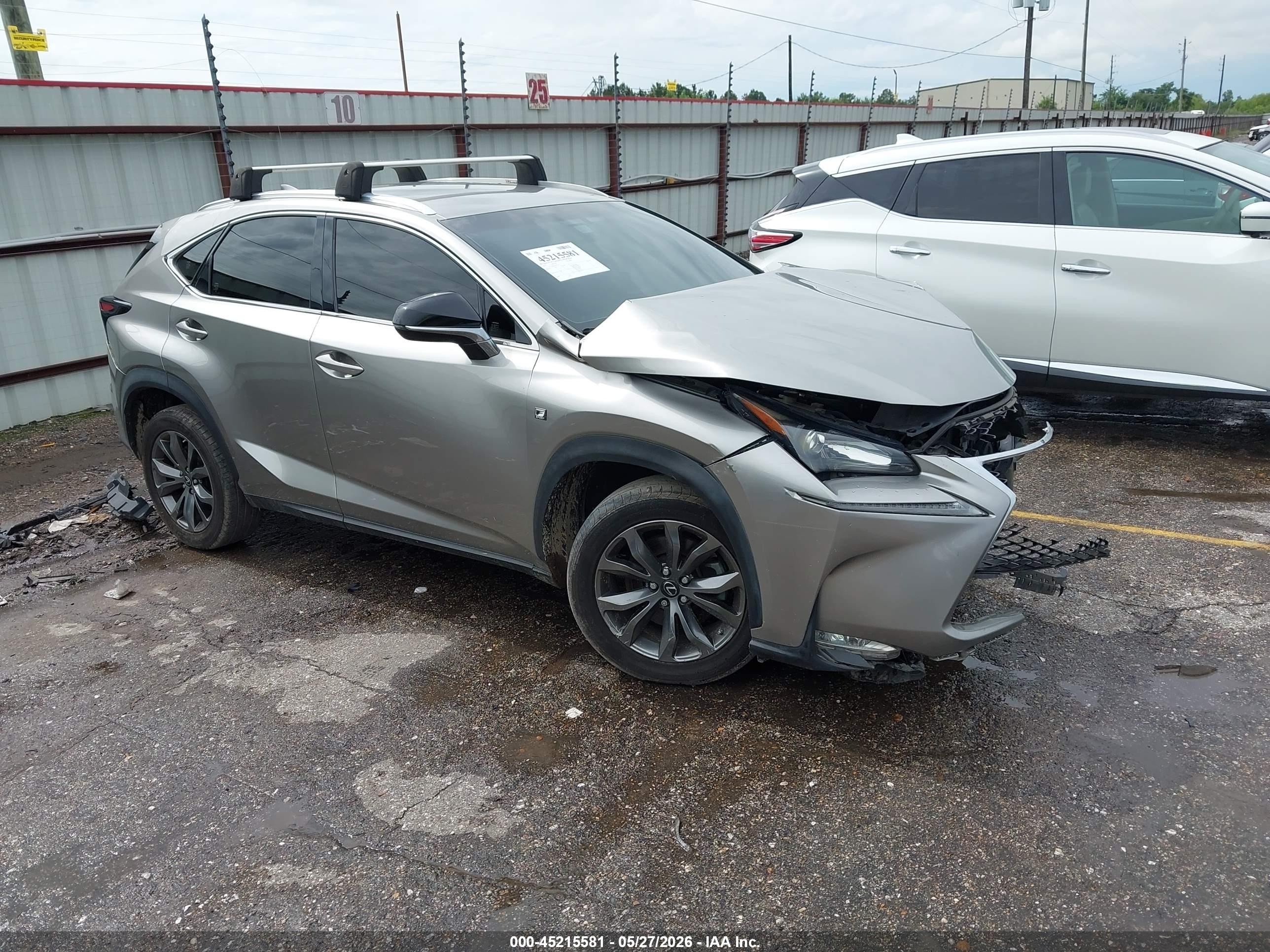 2016 Lexus NX 200t, VIN JTJYARBZ0G2037531 — Front end