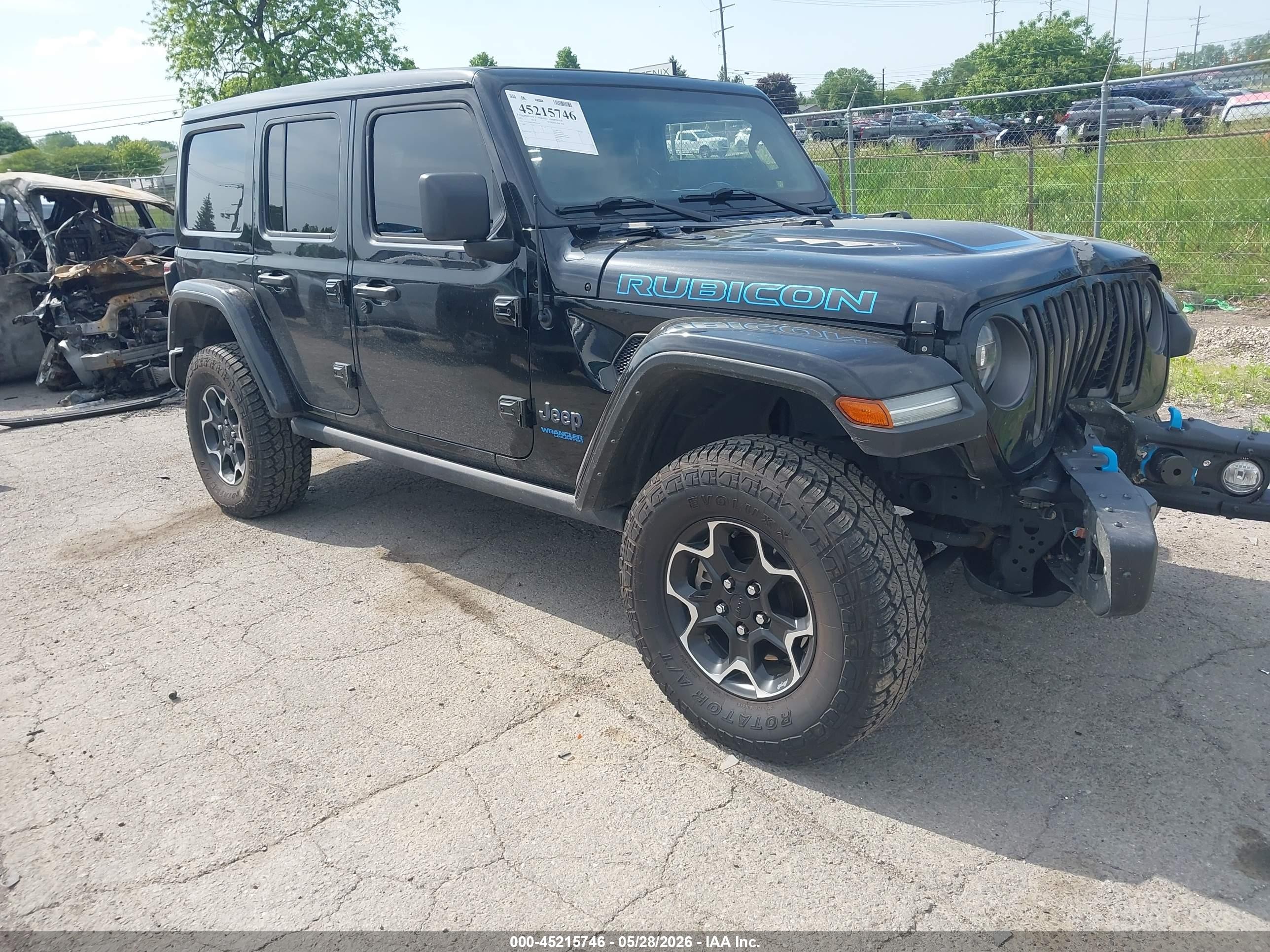 2021 Jeep Wrangler Unlimited Rubicon, VIN 1C4JJXR6XMW676430 — Front end