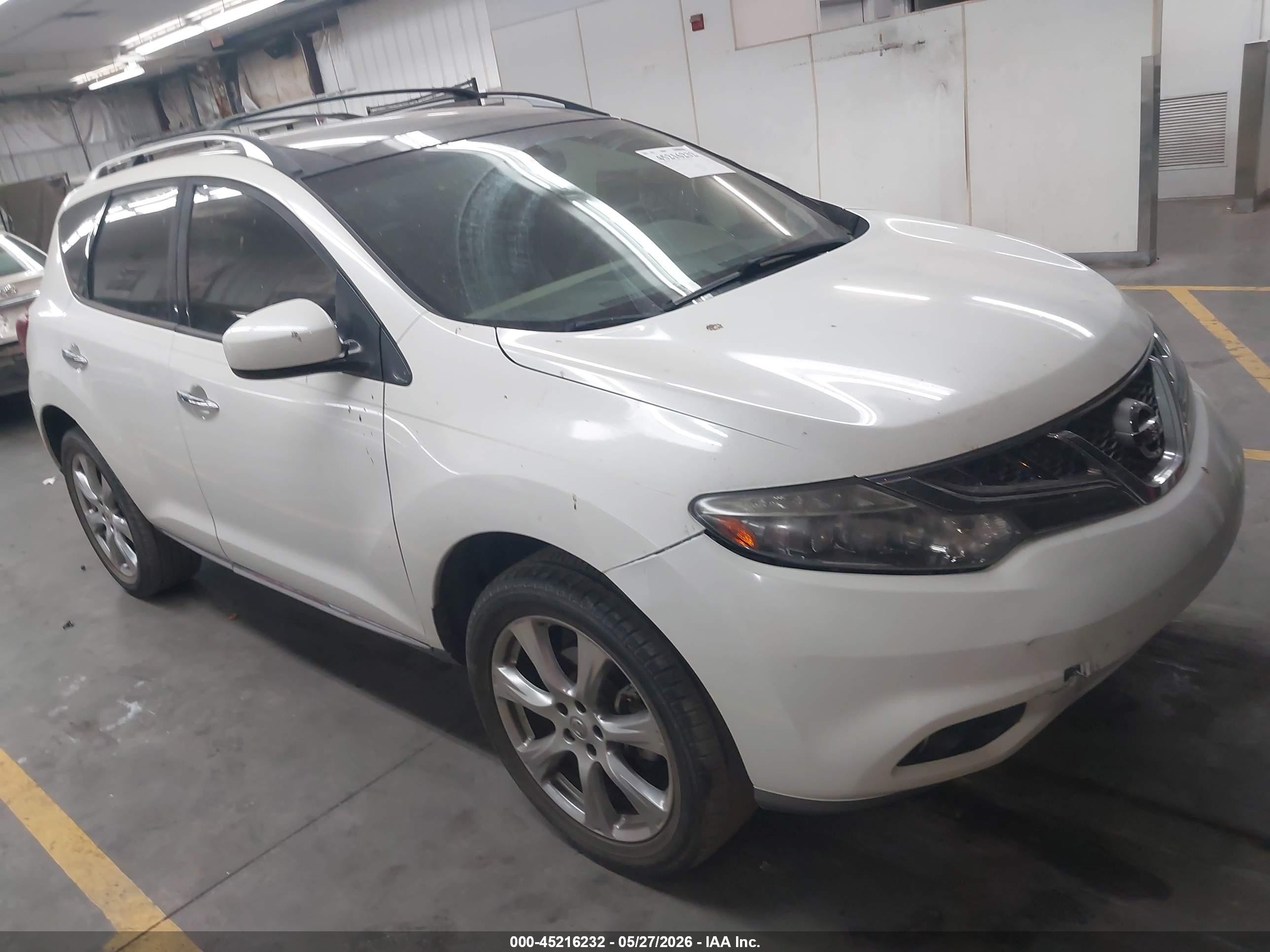 2013 Nissan Murano SV, VIN JN8AZ1MW8DW320821 — Front end
