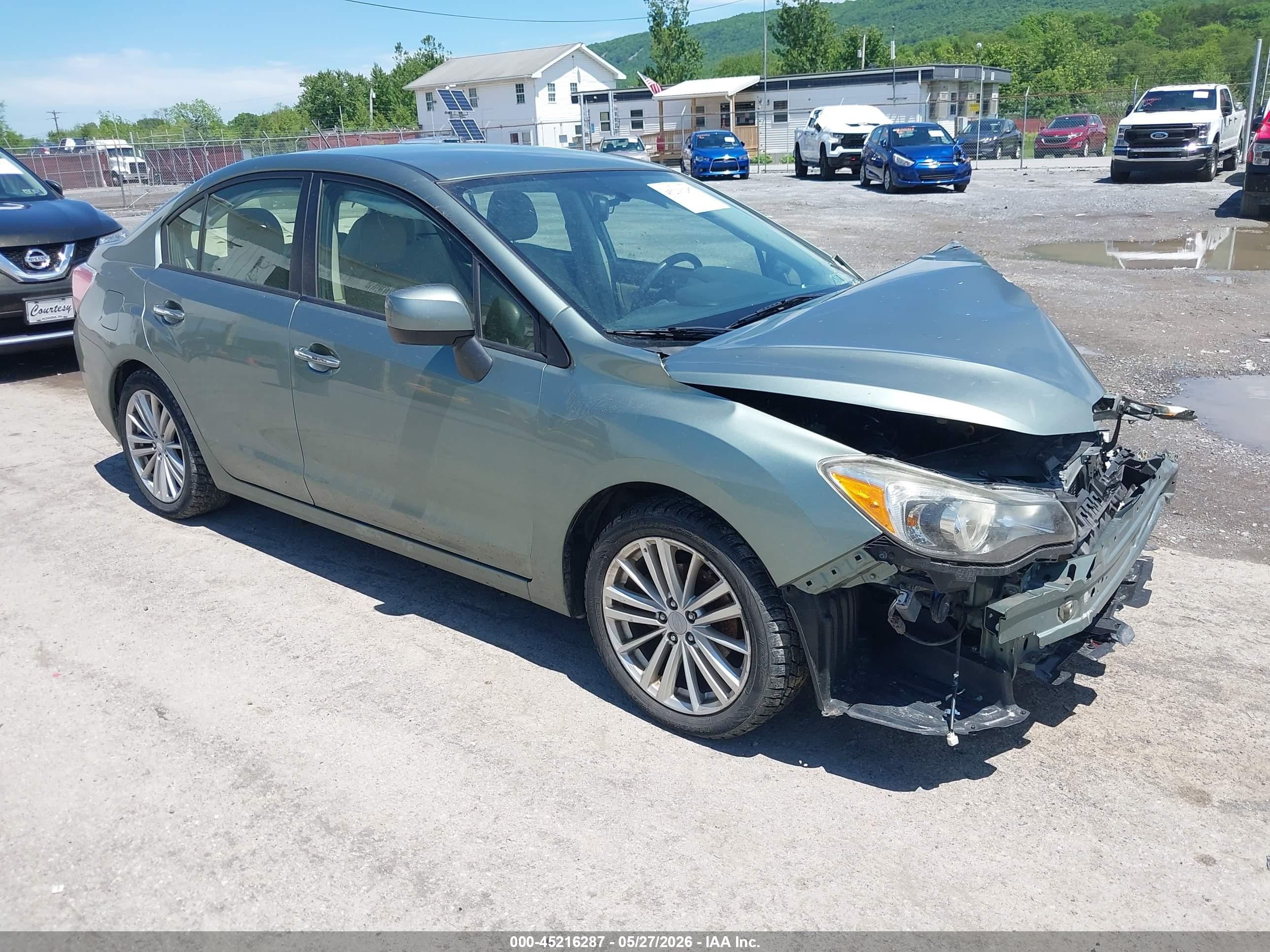 2014 Subaru Impreza Limited, VIN JF1GJAG69EH023058 — Front end