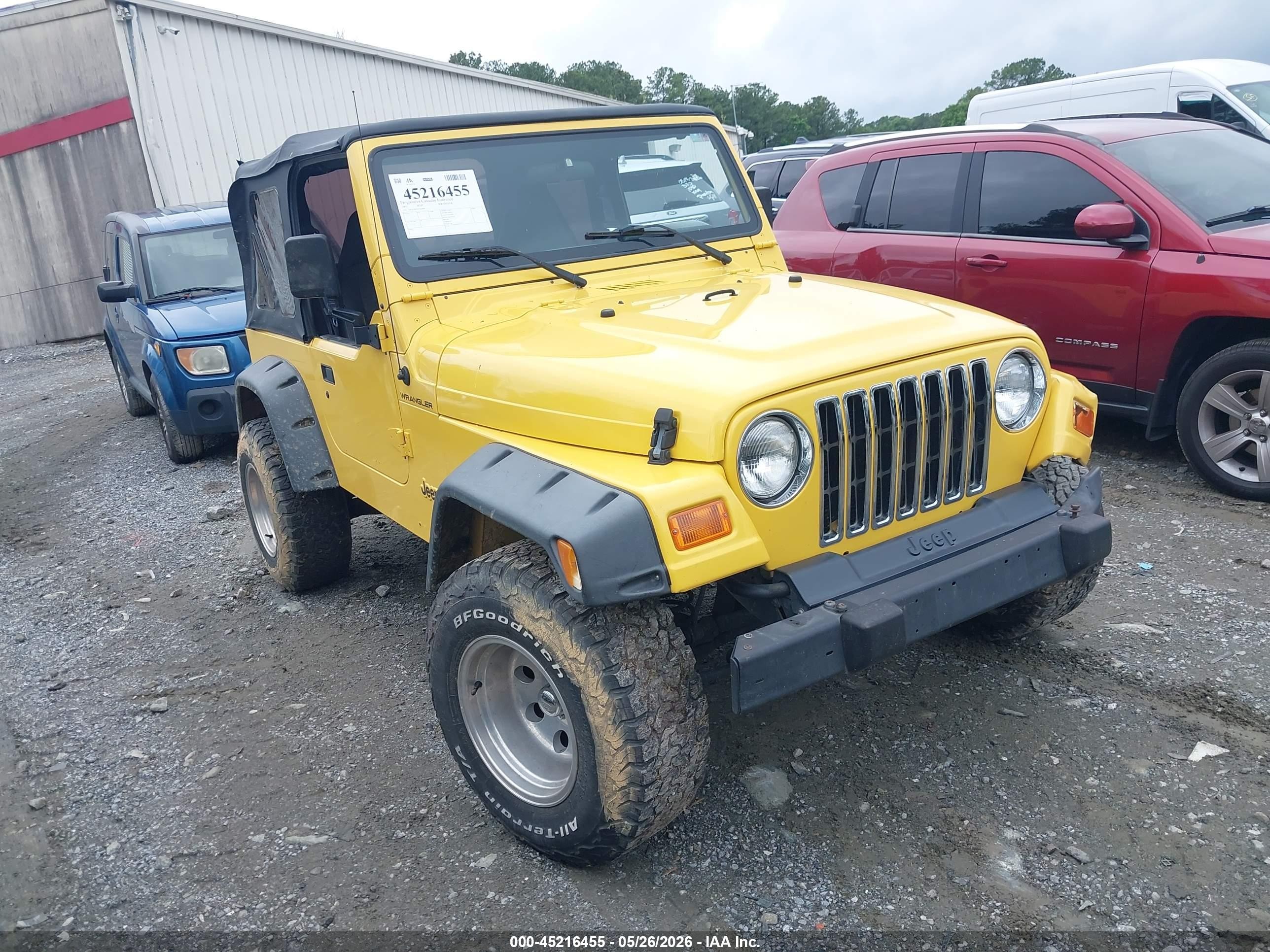 2001 Jeep Wrangler SE, VIN 1J4FA29P91P366898 — All over