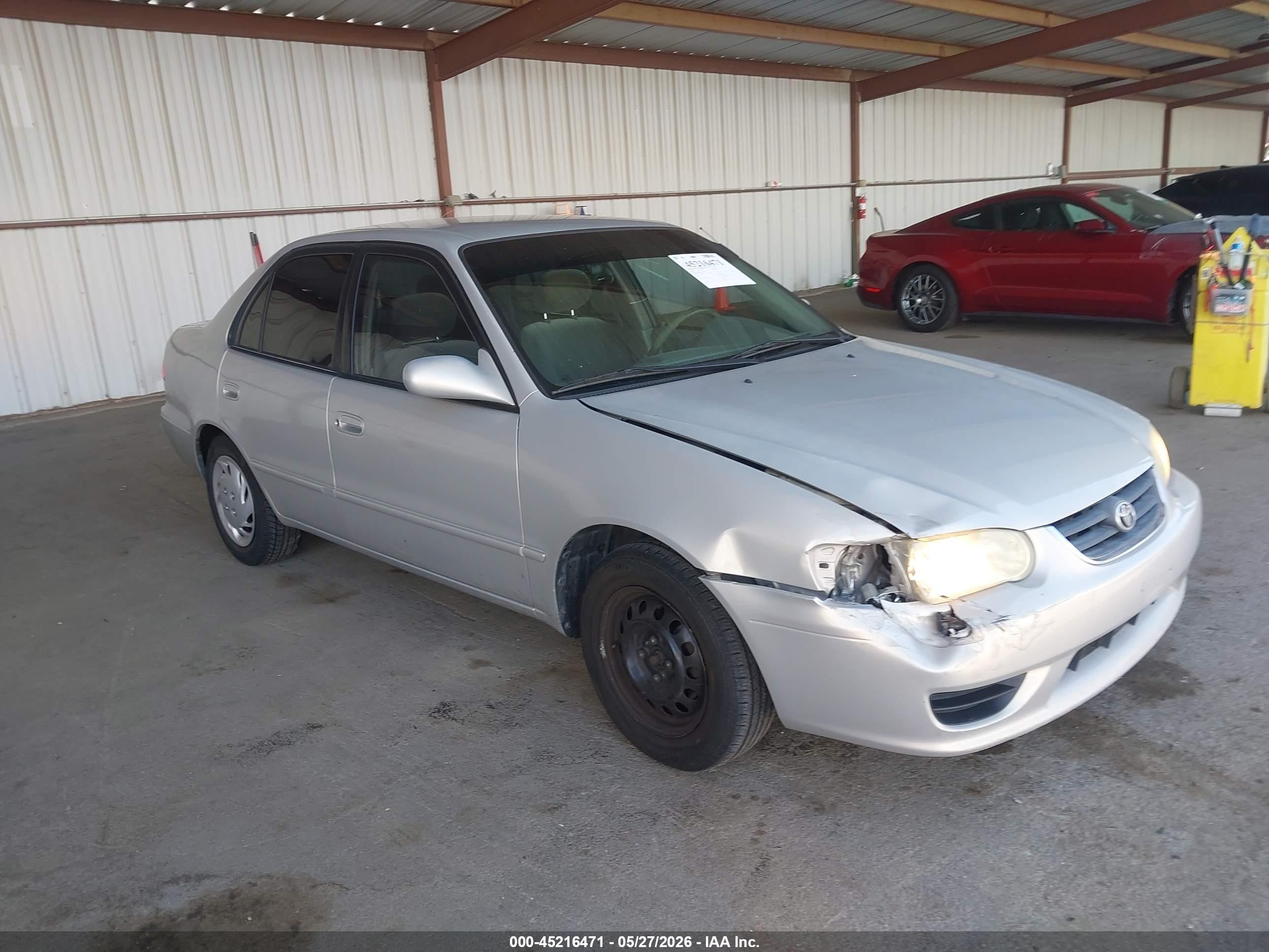 2002 Toyota Corolla LE, VIN 1NXBR12E92Z631866 — Front end