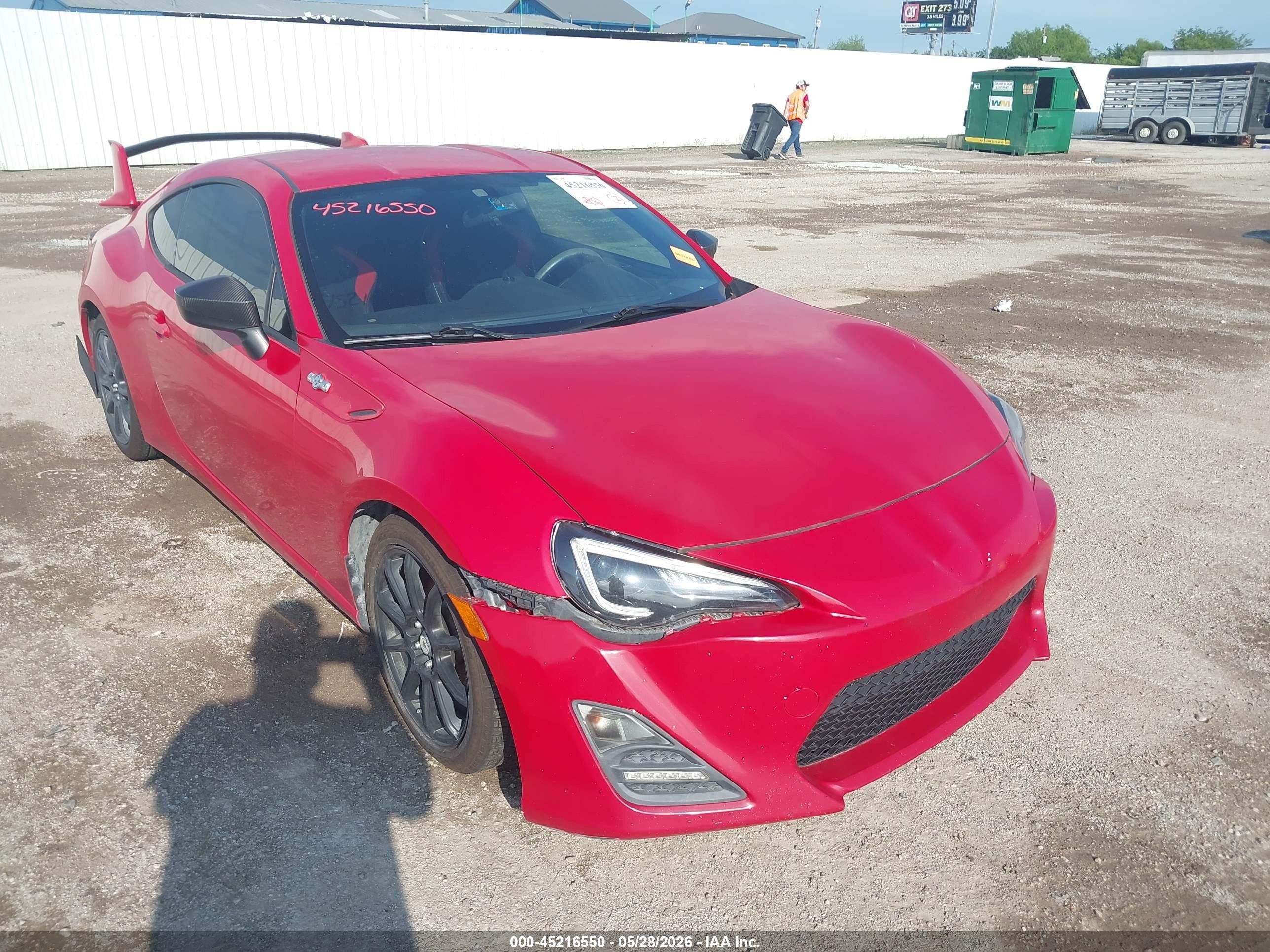 2015 Scion FR-S, VIN JF1ZNAA18F8710639 — Hail